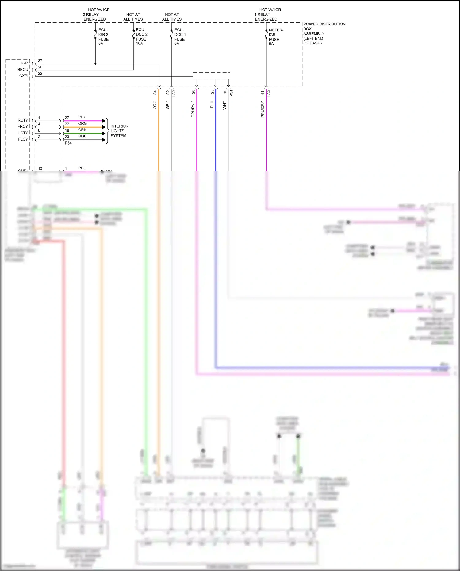 Wiring diagram automatic light control sensor for Toyota Camry XV80 (2024-2024) (3 of 4)