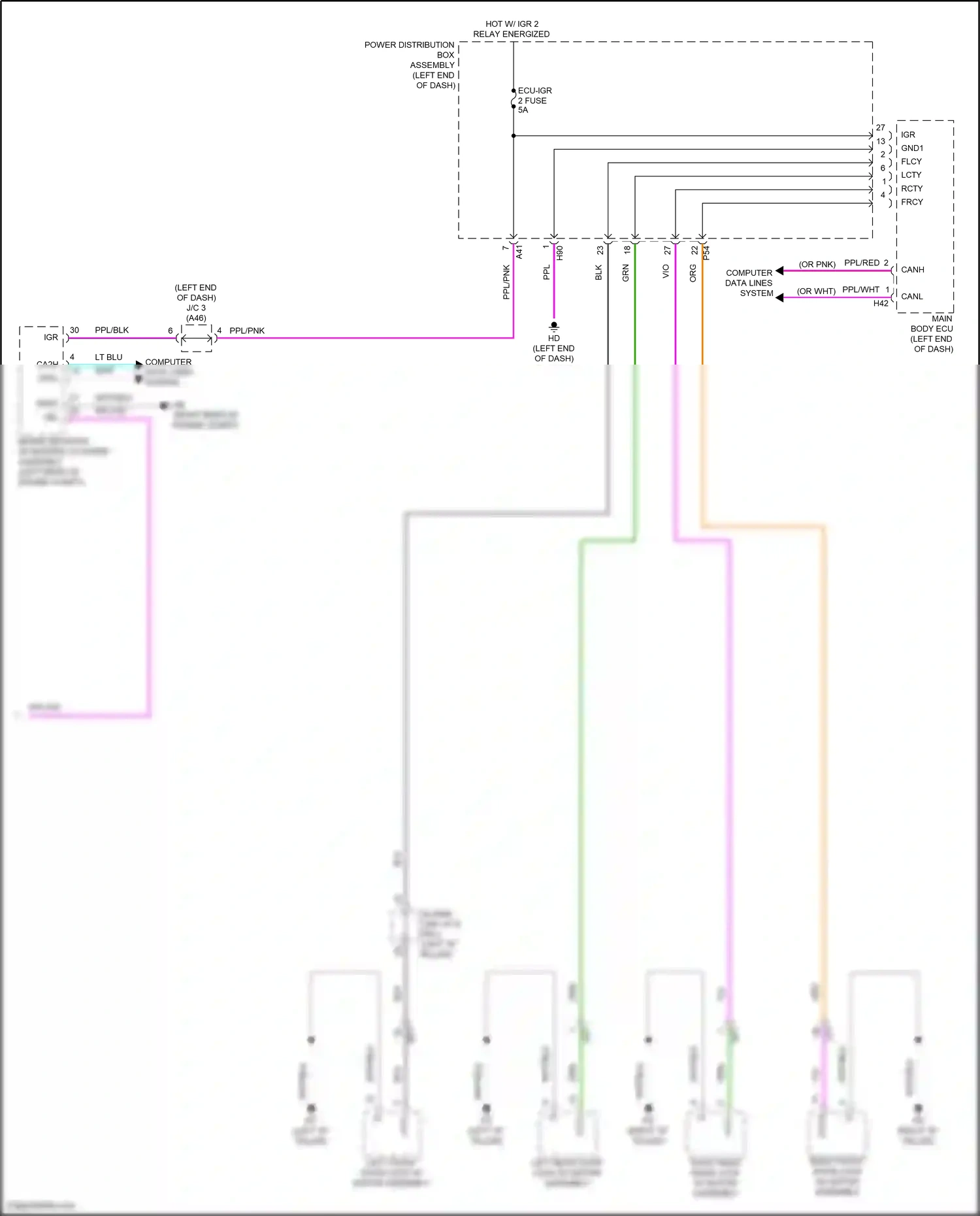 Wiring diagram computer data lines system for Toyota Camry XV80 (2024-2024) (63 of 74)