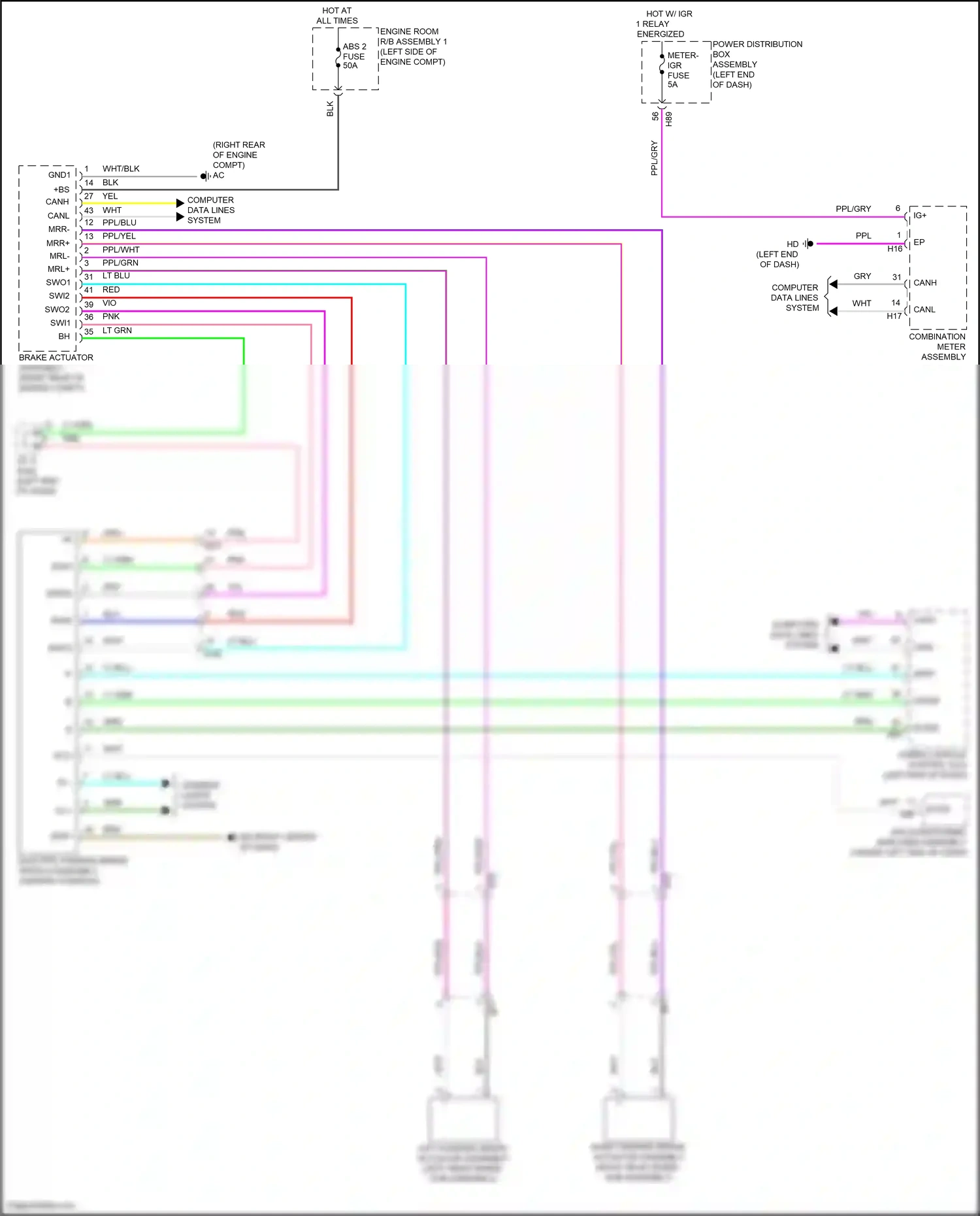 Wiring diagram computer data lines system for Toyota Camry XV80 (2024-2024) (11 of 74)