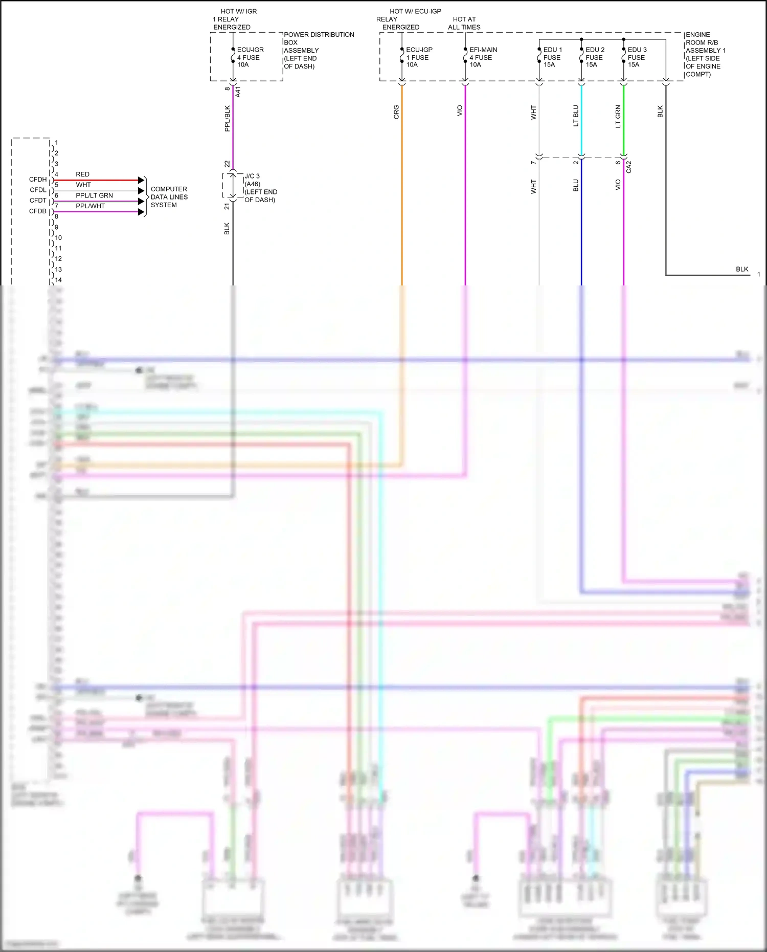 Wiring diagram computer data lines system for Toyota Camry XV80 (2024-2024) (71 of 74)