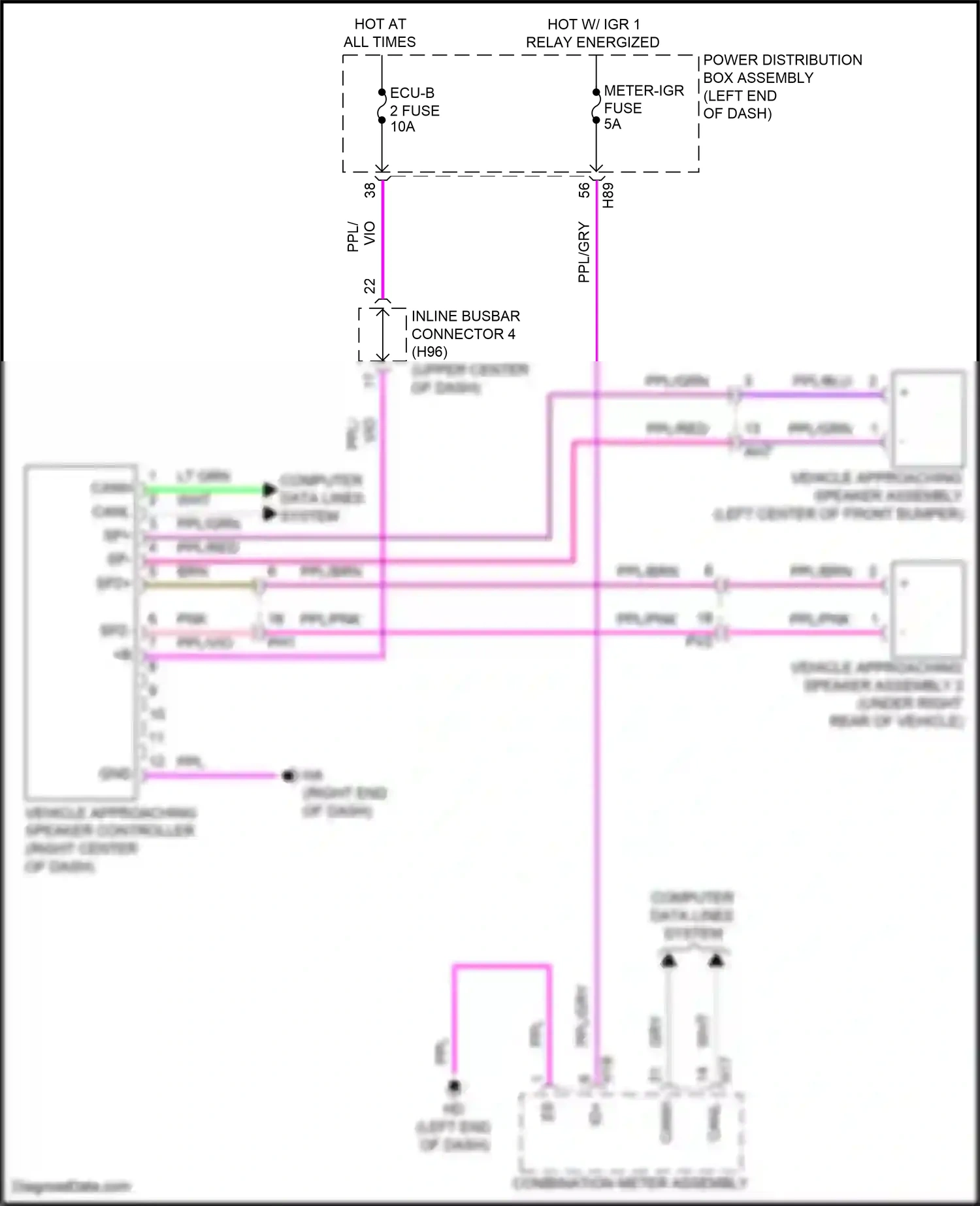 Wiring diagram computer data lines system for Toyota Camry XV80 (2024-2024) (41 of 74)