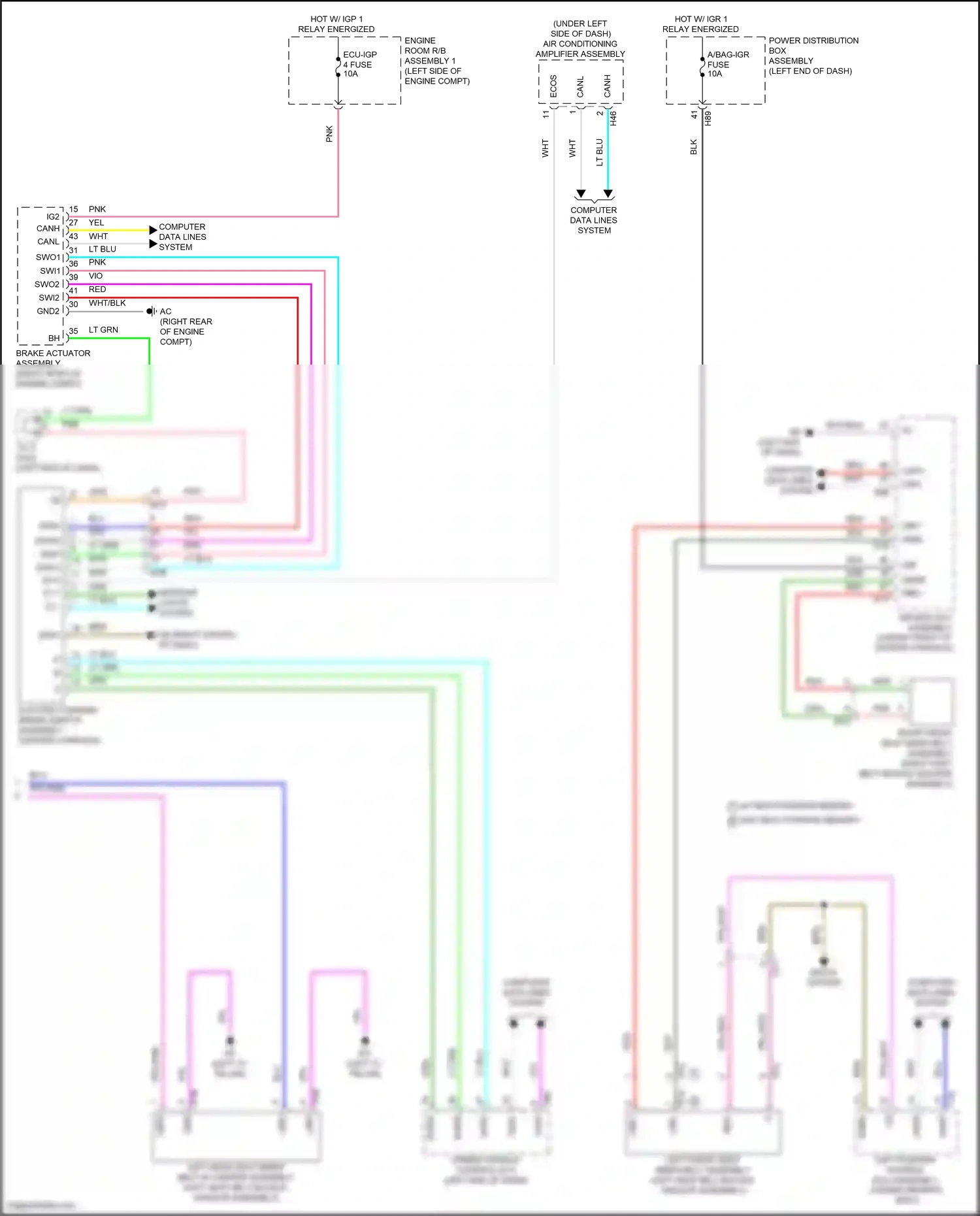 Wiring diagram computer data lines system for Toyota Camry XV80 (2024-2024) (8 of 74)
