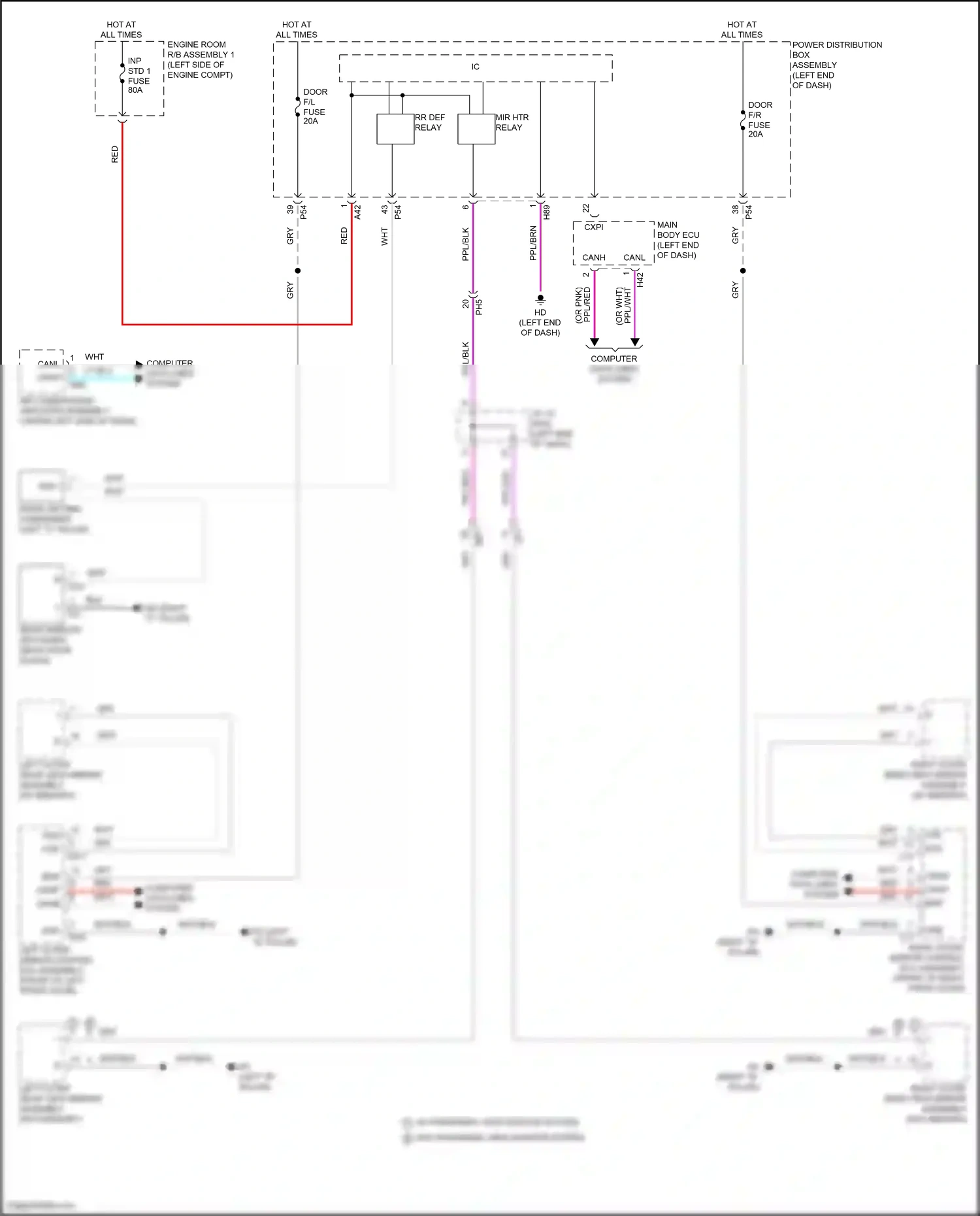 Wiring diagram computer data lines system for Toyota Camry XV80 (2024-2024) (43 of 74)