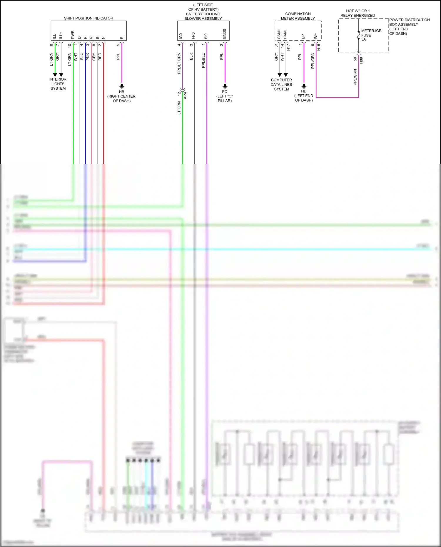Wiring diagram computer data lines system for Toyota Camry XV80 (2024-2024) (70 of 74)