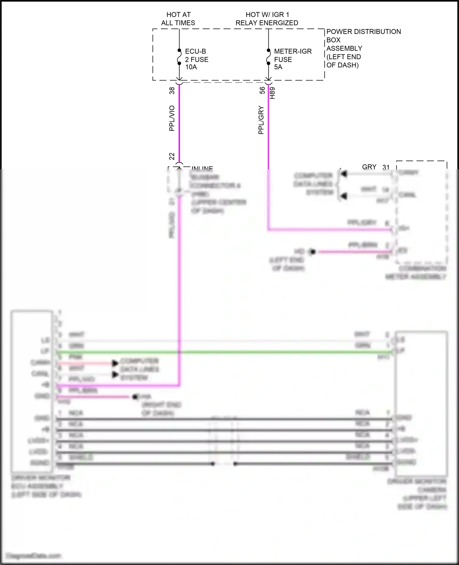 Wiring diagram computer data lines system for Toyota Camry XV80 (2024-2024) (52 of 74)