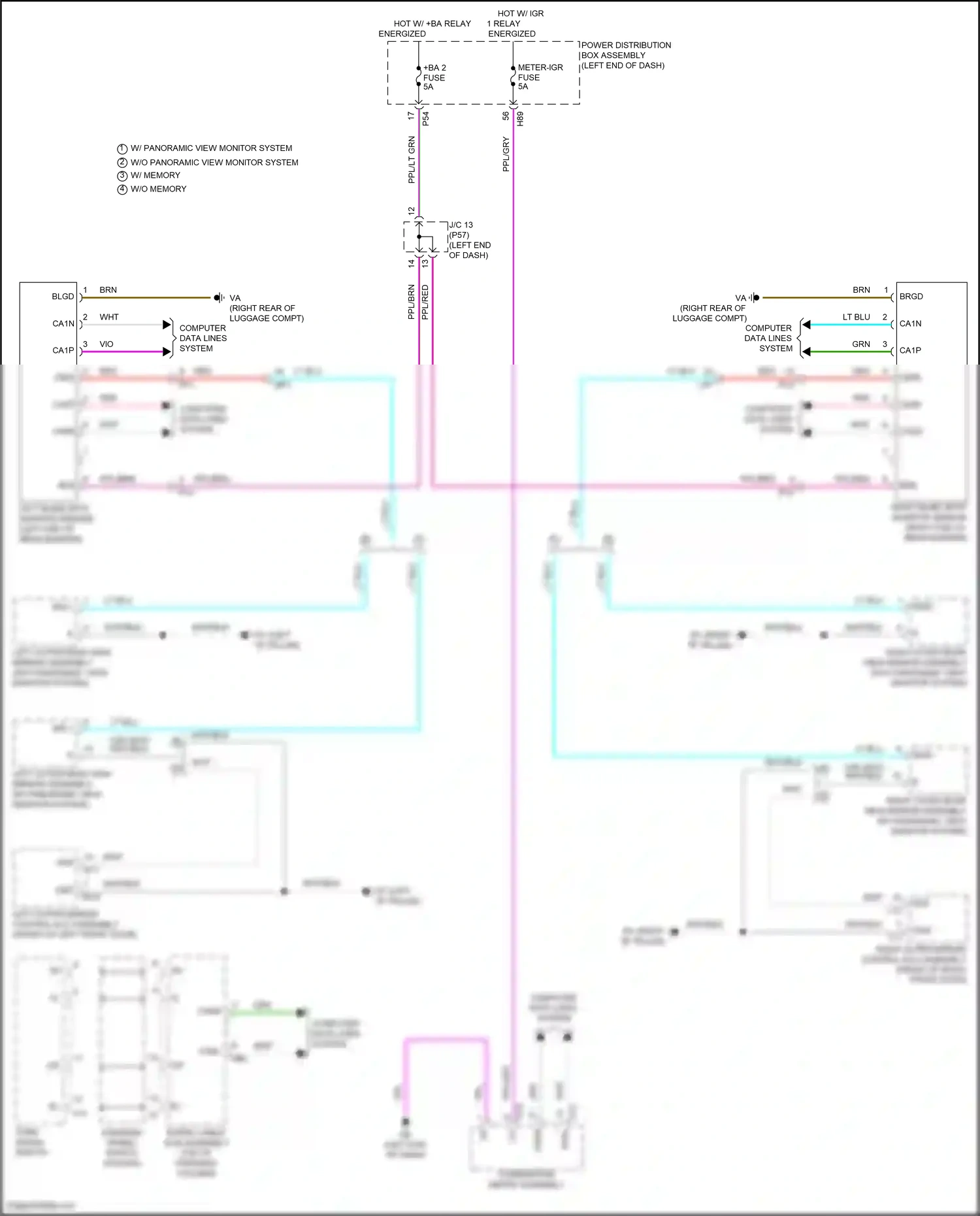 Wiring diagram computer data lines system for Toyota Camry XV80 (2024-2024) (51 of 74)