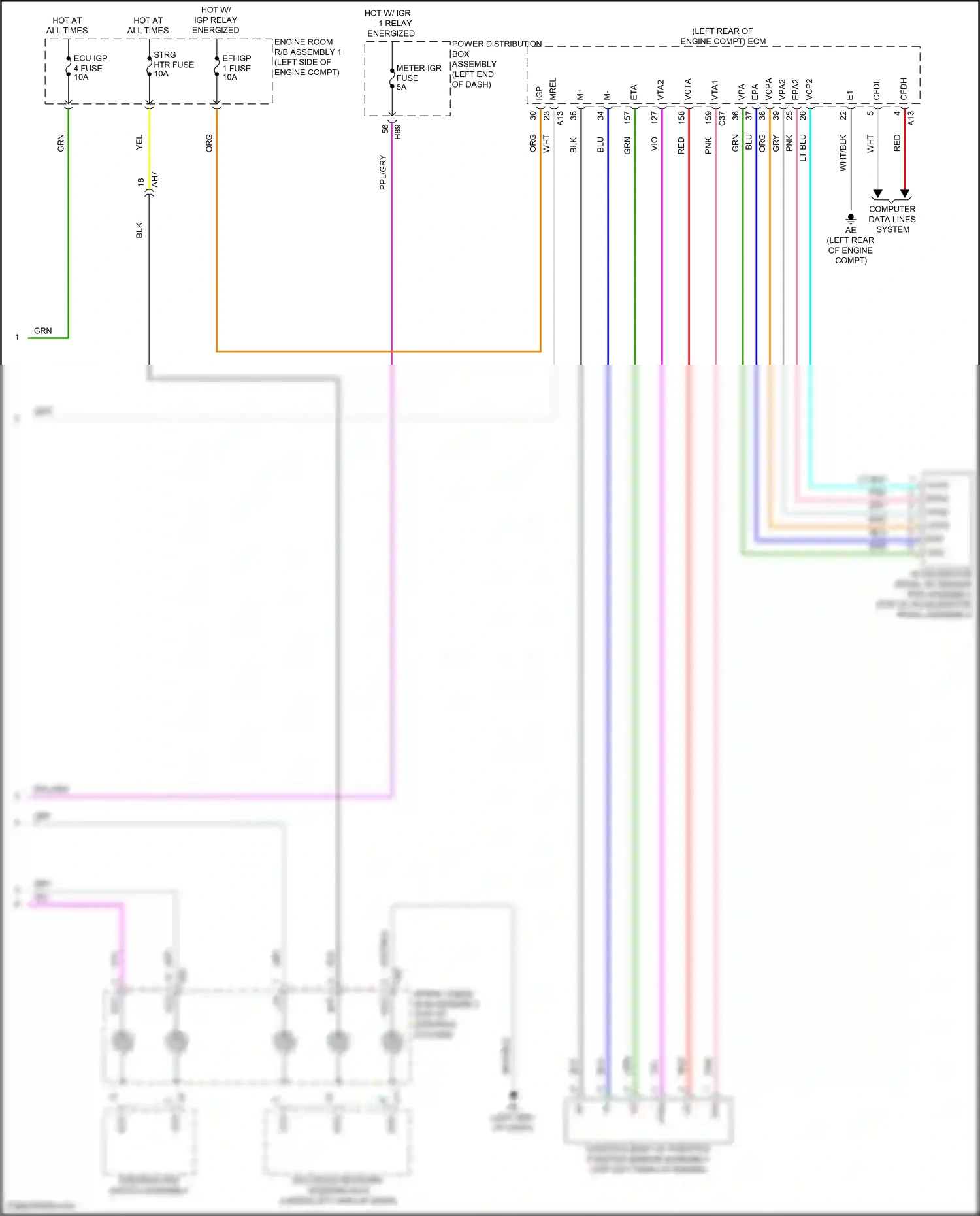Wiring diagram computer data lines system for Toyota Camry XV80 (2024-2024) (23 of 74)