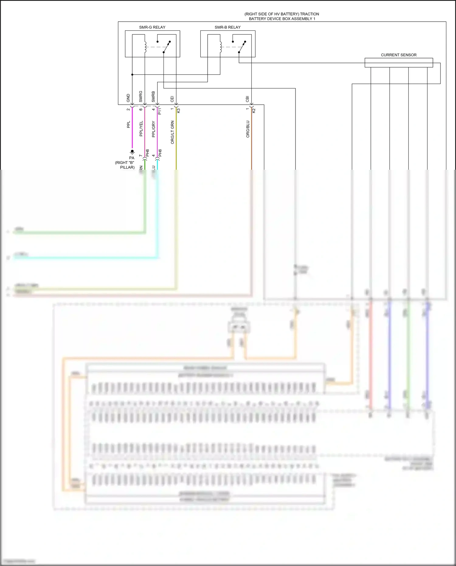 Wiring diagram current sensor for Toyota Camry XV80 (2024-2024) (1 of 1)
