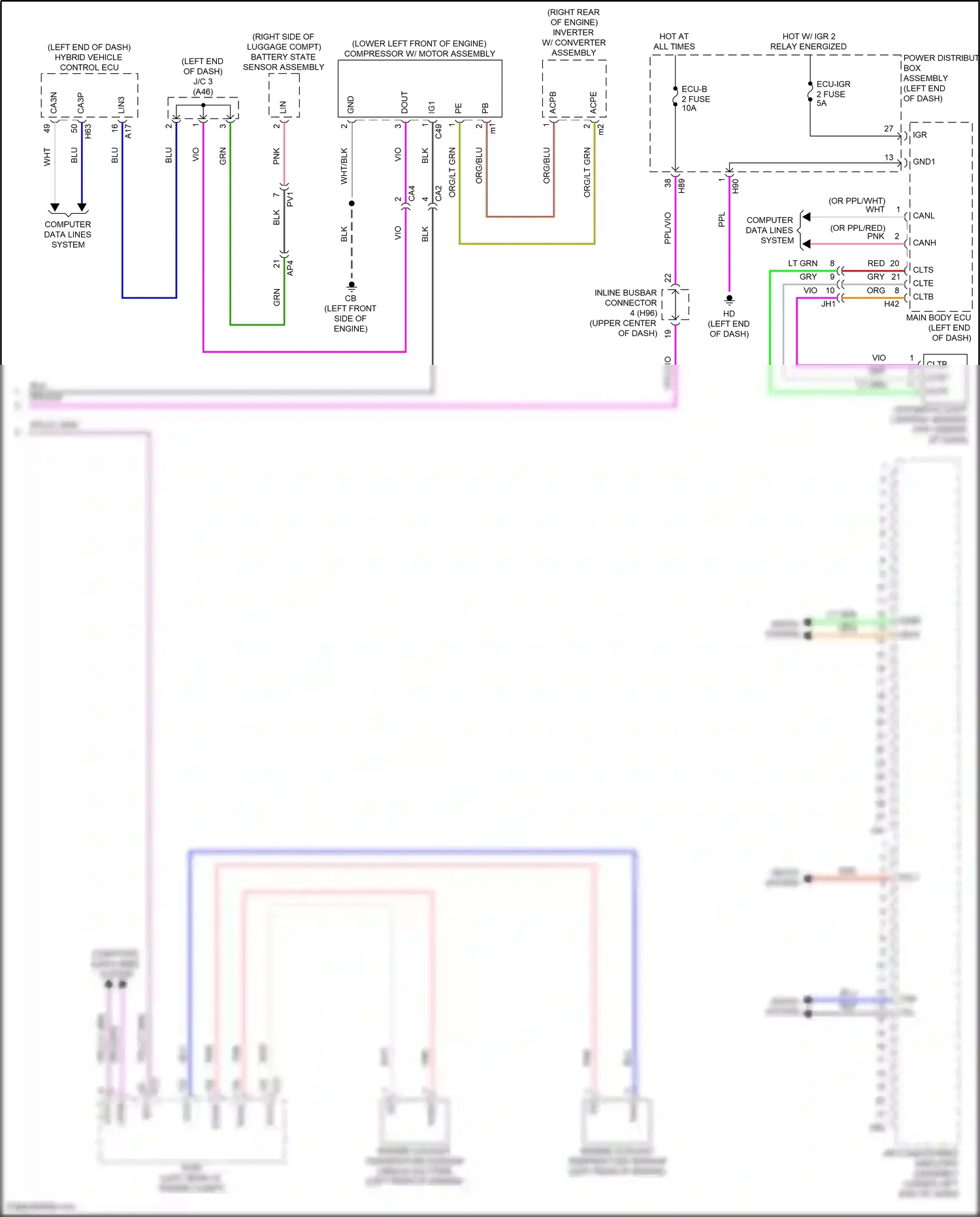 Wiring diagram engine coolant temperature sensor for Toyota Camry XV80 (2024-2024) (1 of 3)