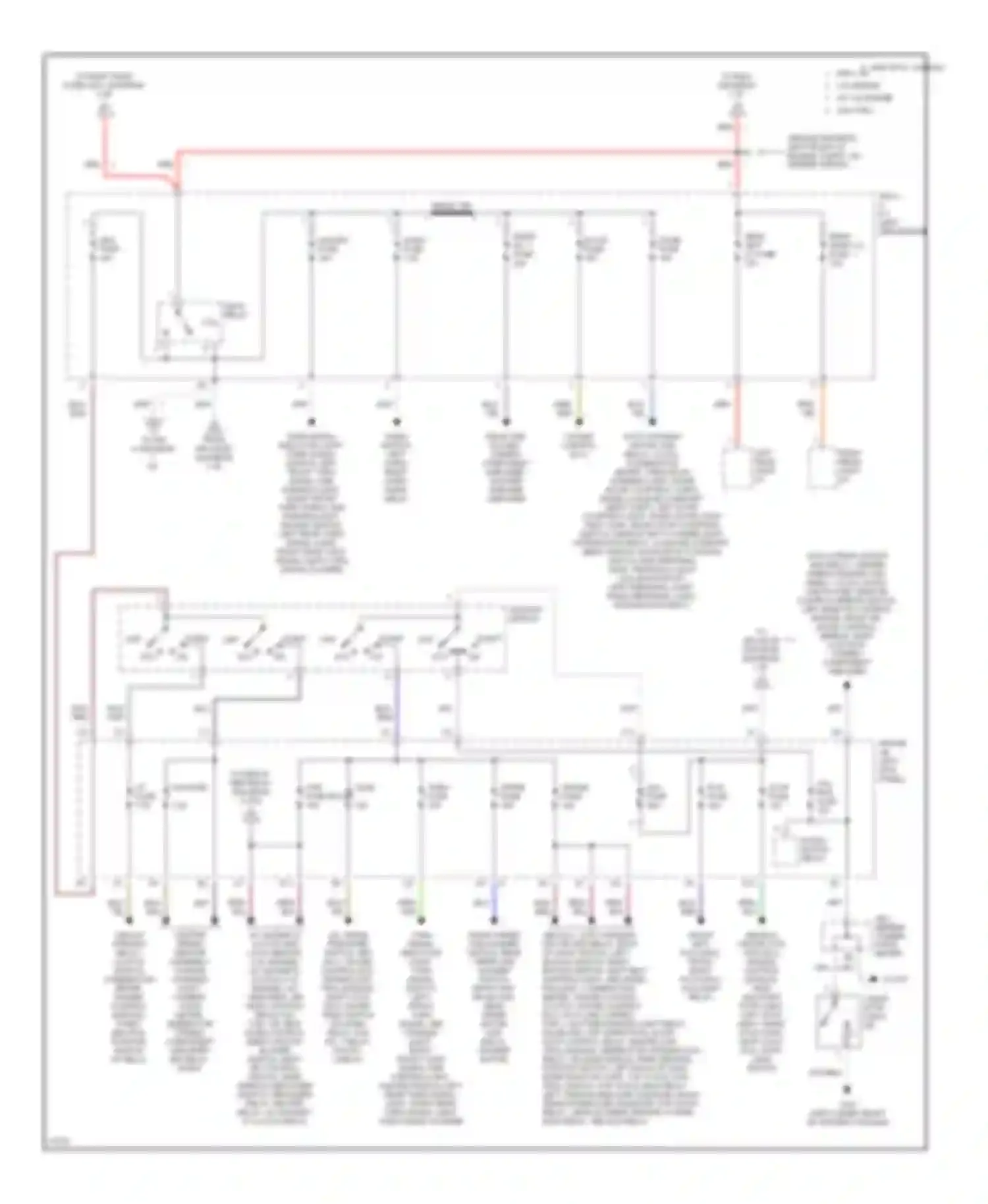 Celica Toyota T200 facelift (1995-1999): Power distribution circuit (2 of 3)