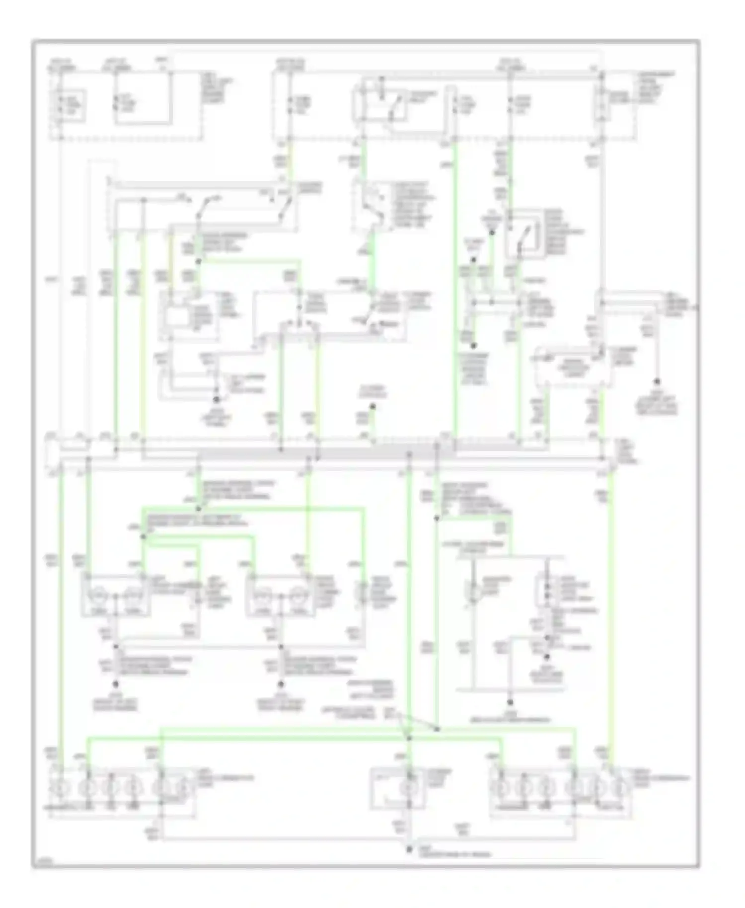 Wiring diagram combin- ation switch light control switch for Toyota Celica T200 facelift (1995-1999) (1 of 1)