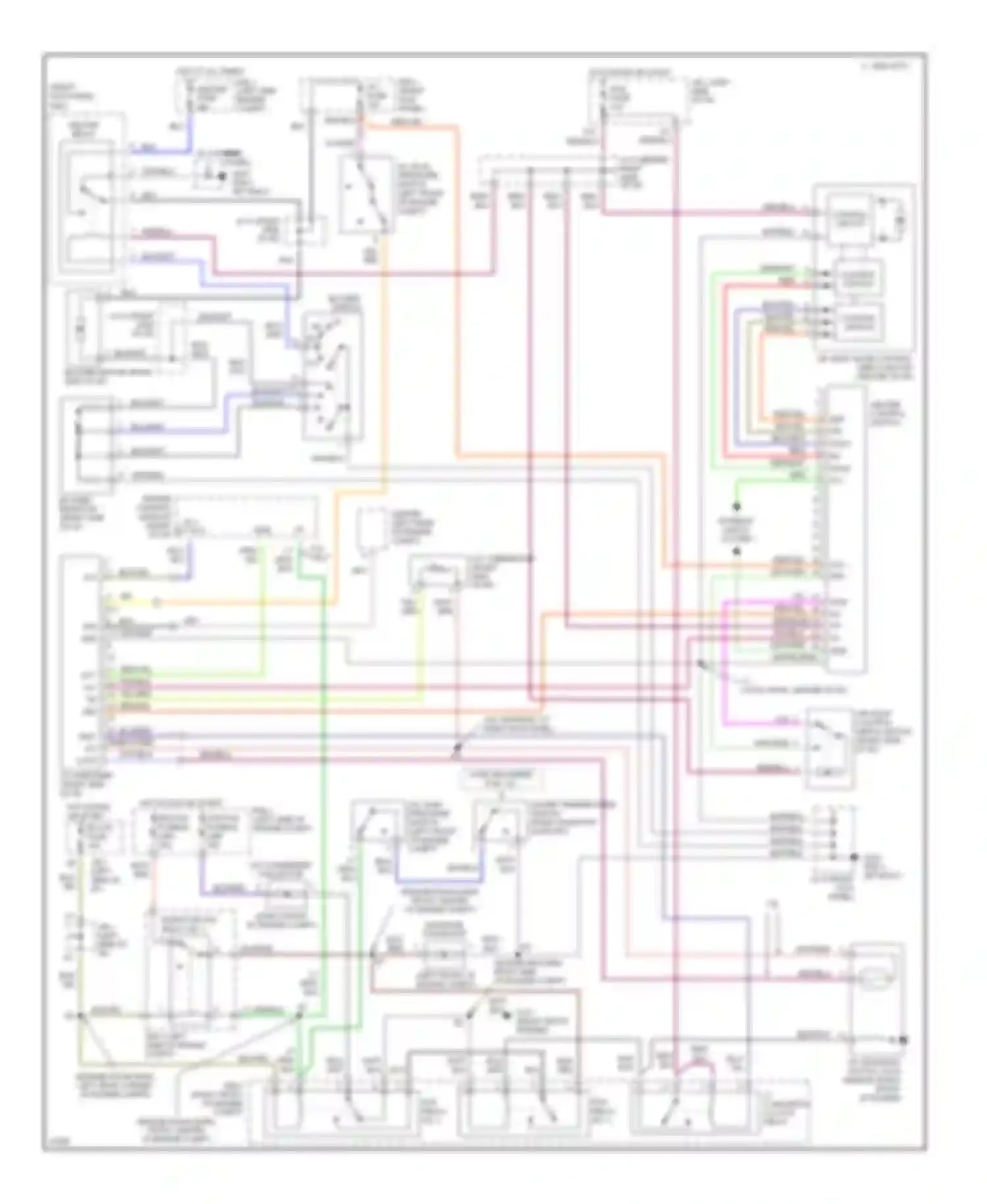 Wiring diagram control circuit for Toyota Celica T200 facelift (1995-1999) (1 of 1)