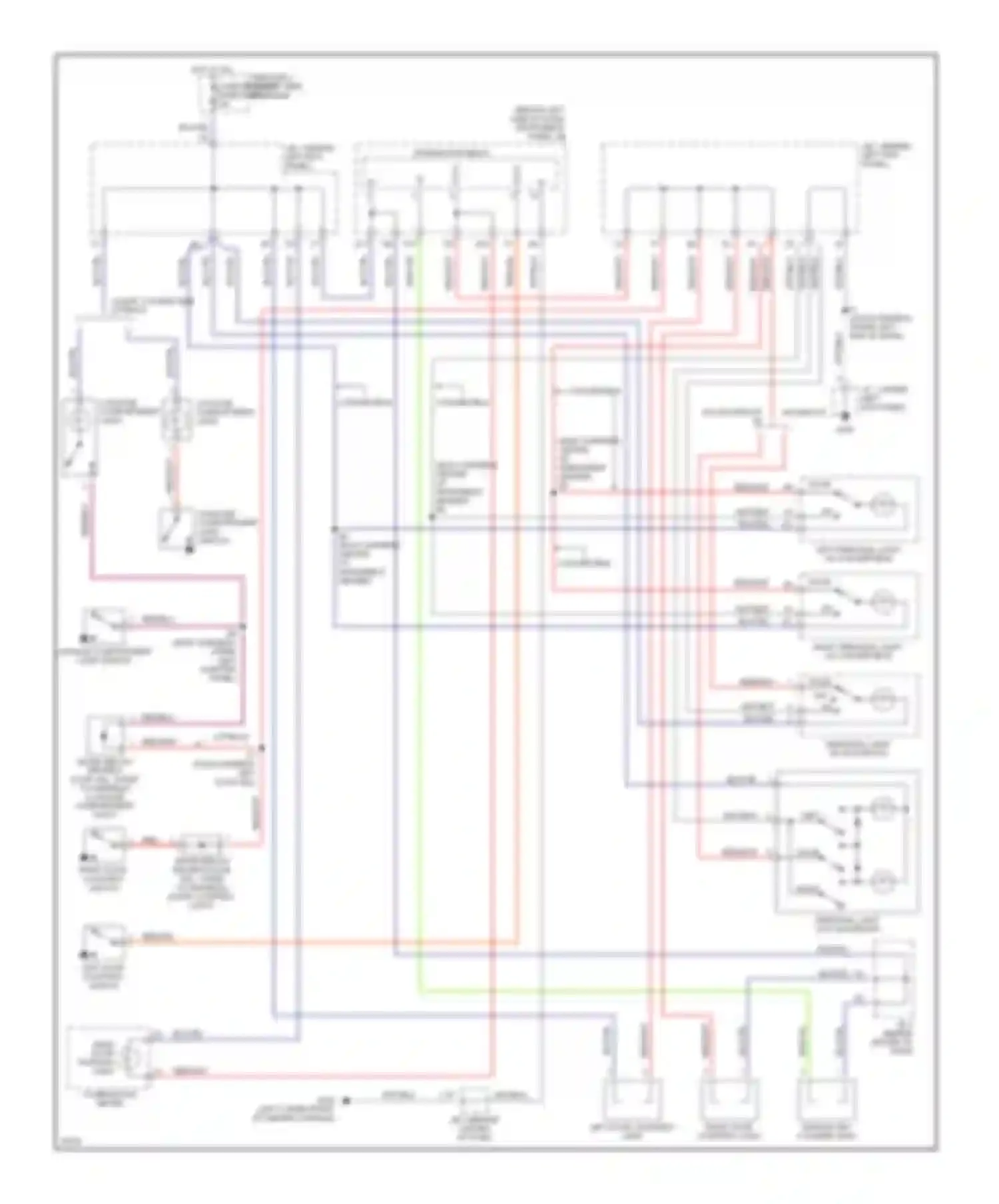 Wiring diagram integration relay for Toyota Celica T200 facelift (1995-1999) (1 of 4)