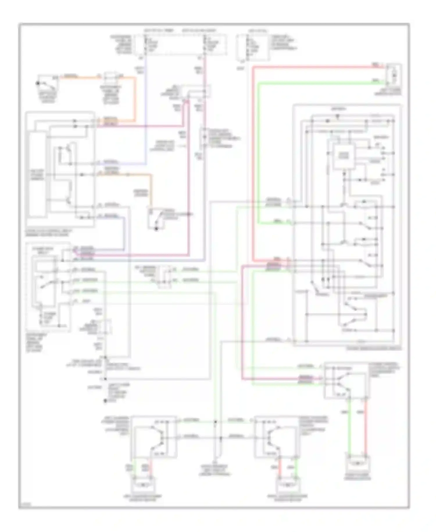 Wiring diagram power window master switch for Toyota Celica T200 facelift (1995-1999) (1 of 1)