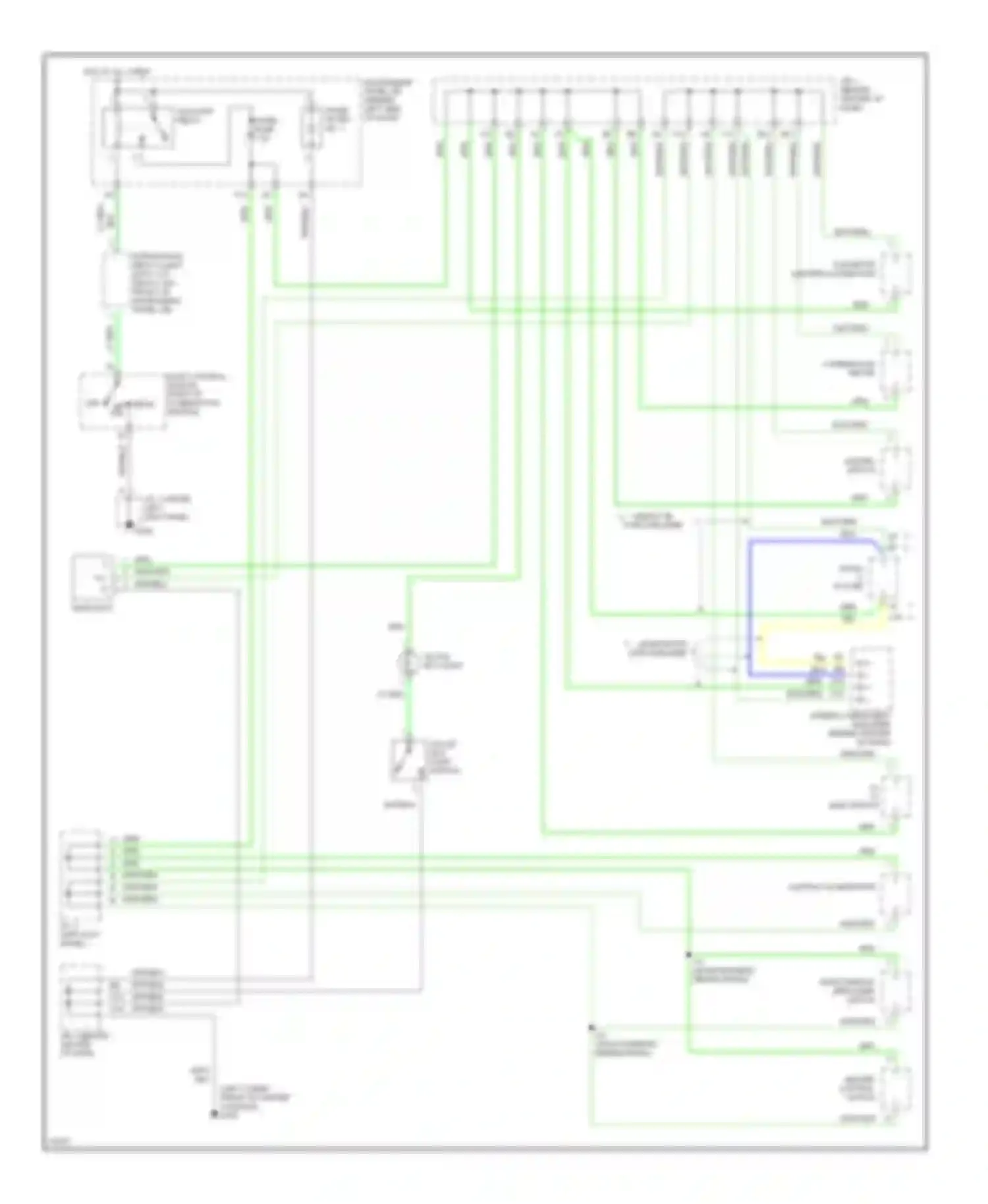 Wiring diagram rear window defogger switch for Toyota Celica T200 facelift (1995-1999) (2 of 2)