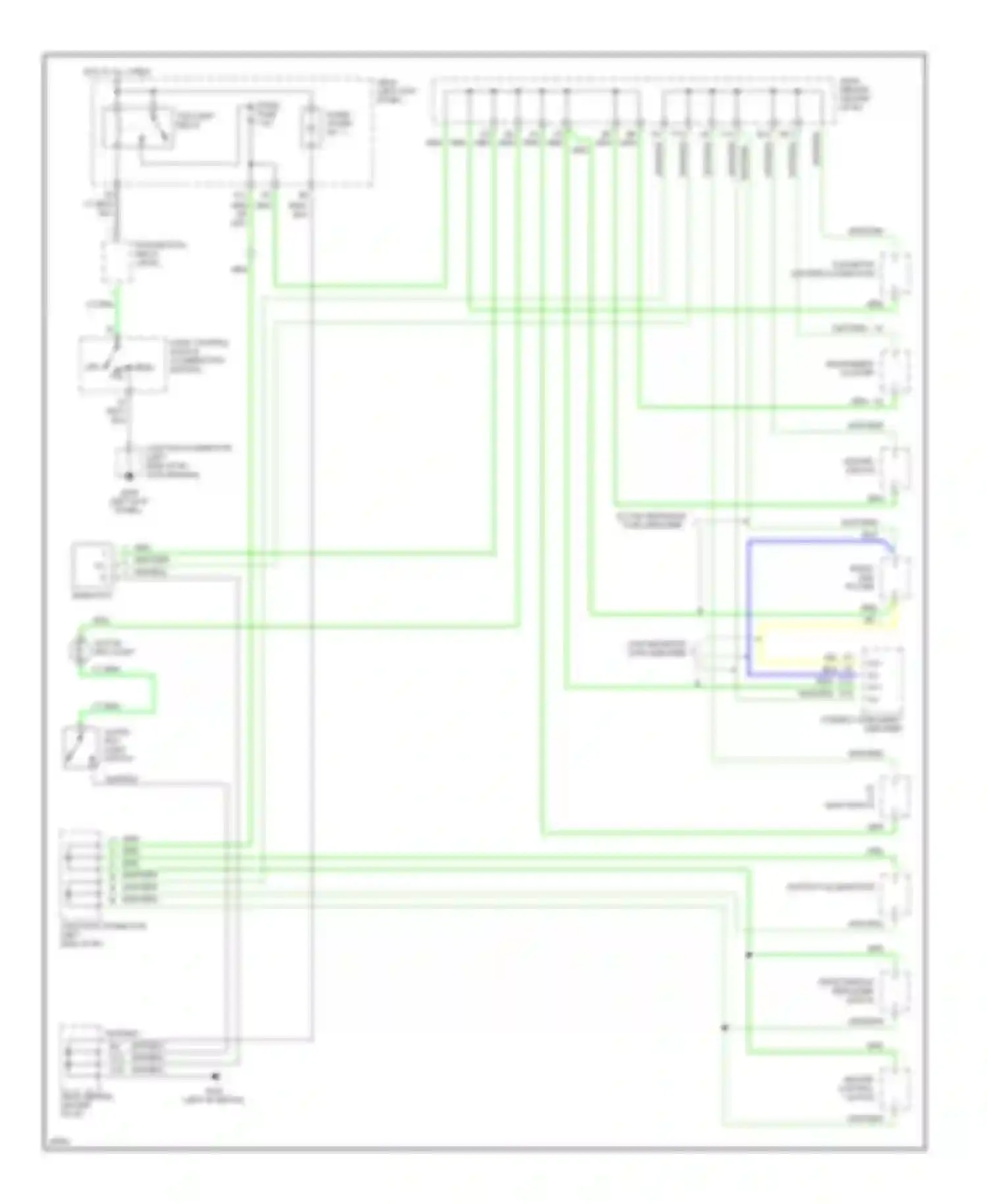 Celica Toyota T200 (1993-1995): Instrument illumination circuit