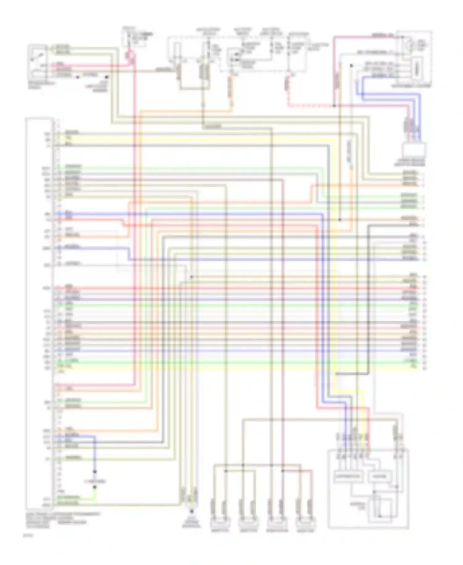 Wiring diagram gauge fuse tail fuse for Toyota Celica T200 (1993-1995) (1 of 2)