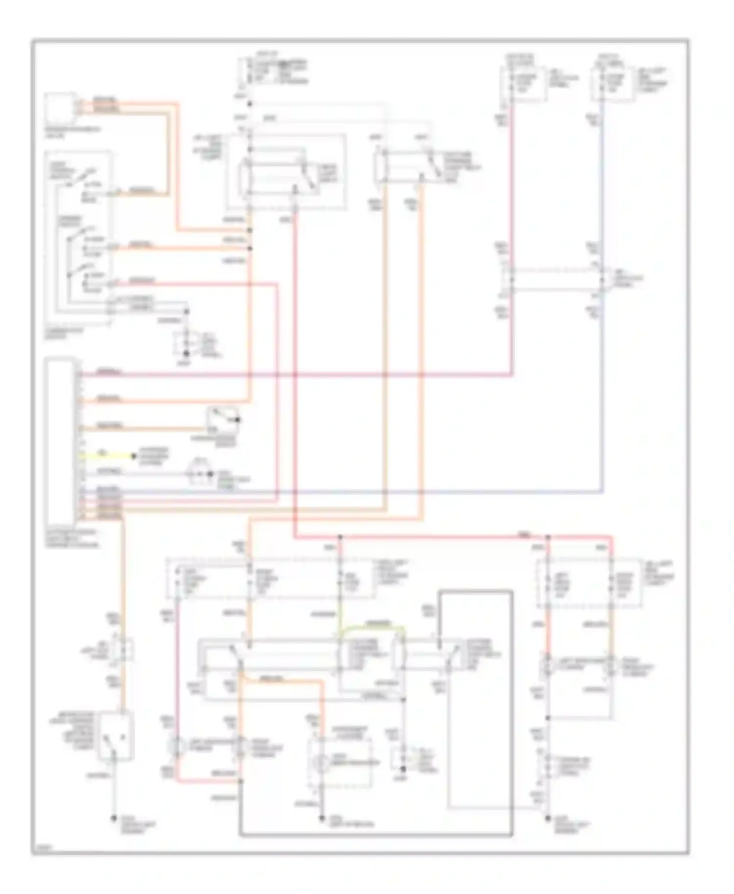 Wiring diagram high beam indicator for Toyota Celica T200 (1993-1995) (1 of 2)