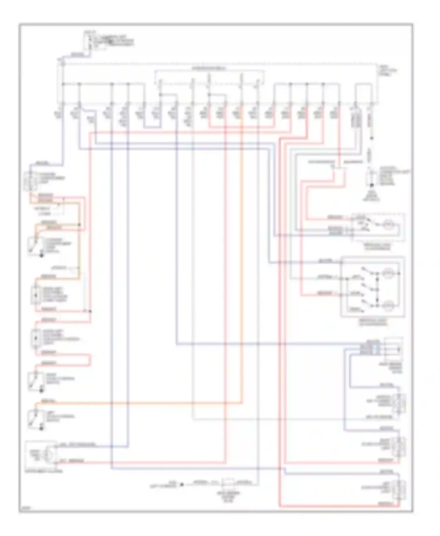 Wiring diagram integration relay for Toyota Celica T200 (1993-1995) (1 of 5)