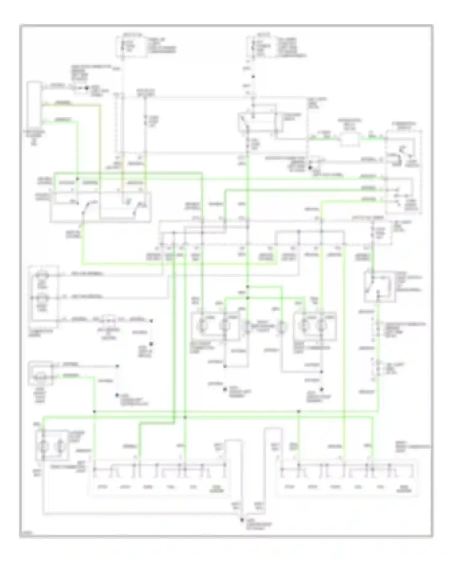 Wiring diagram right rear combination light for Toyota Celica T200 (1993-1995) (2 of 2)