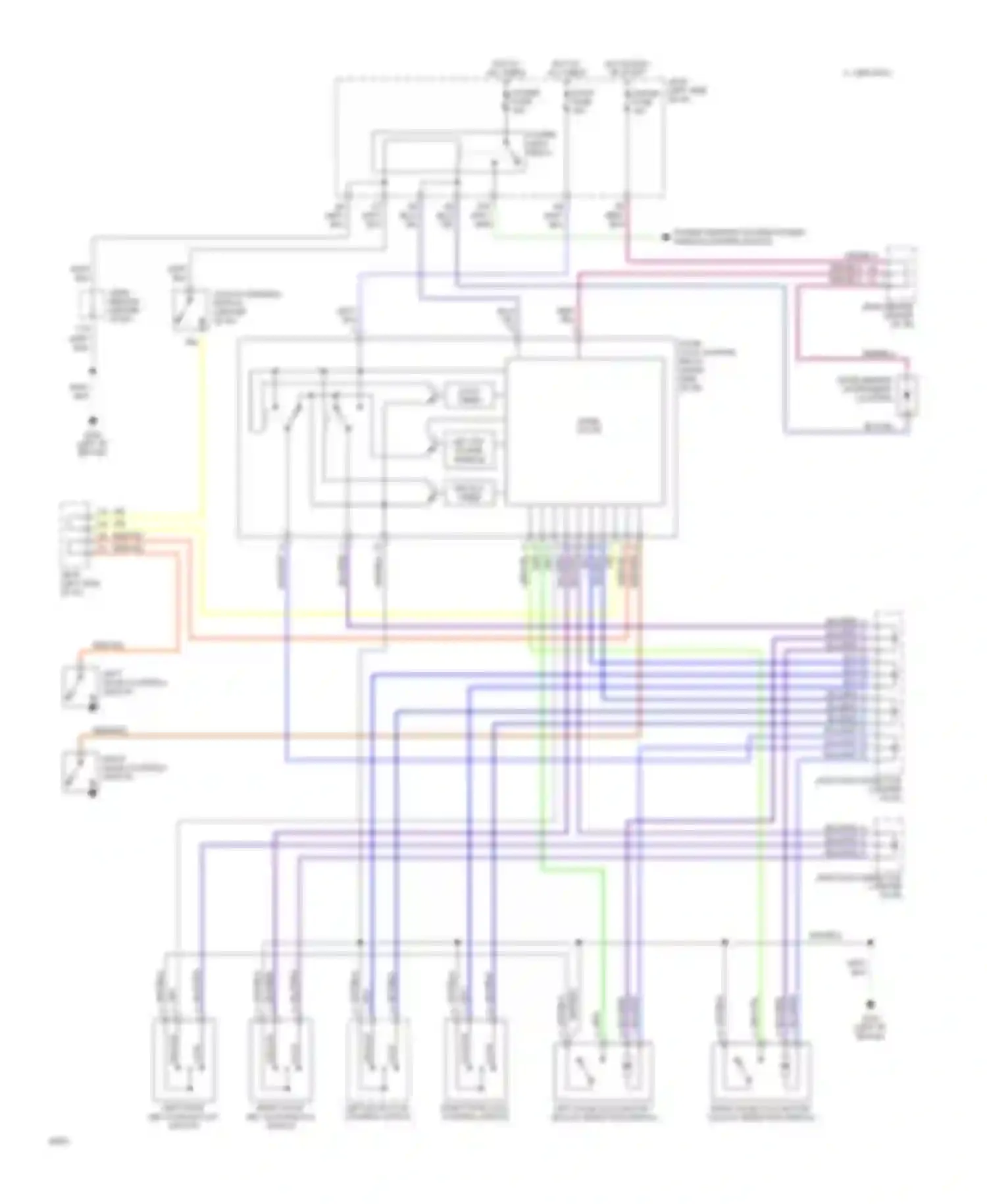 Wiring diagram unlock timer for Toyota Celica T200 (1993-1995) (1 of 1)