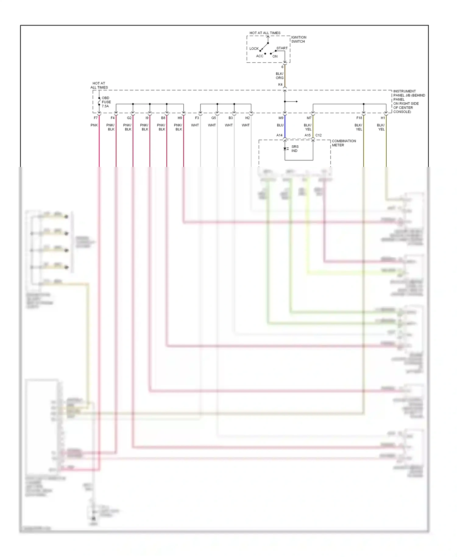 Computer data lines — Computer data lines. Toyota Celica T230 (1999-2002)