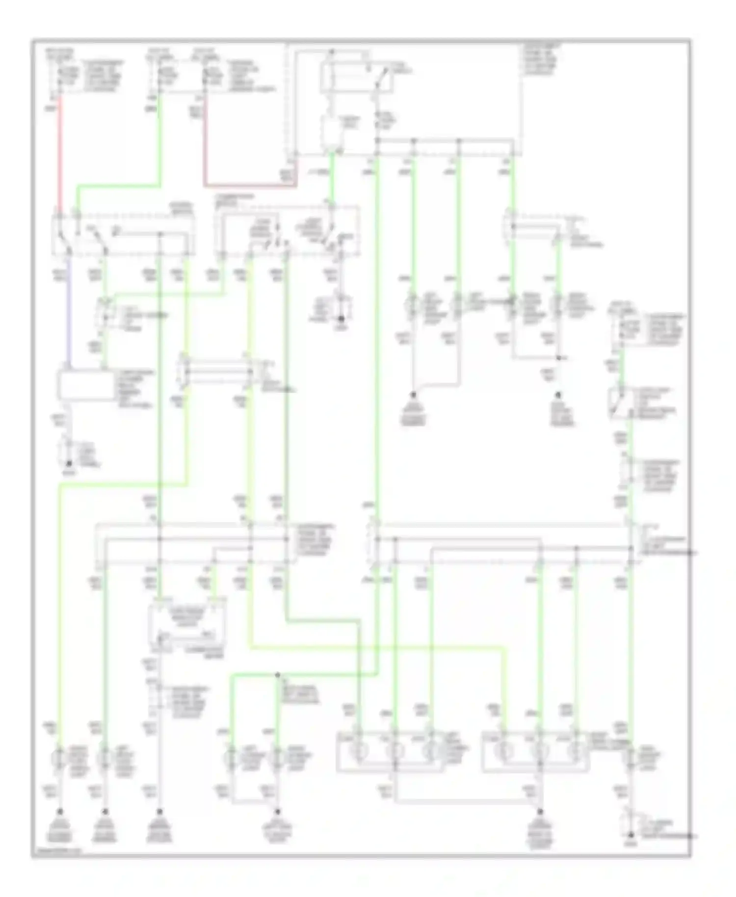 Celica Toyota T230 (1999-2002): Exterior lamps circuit