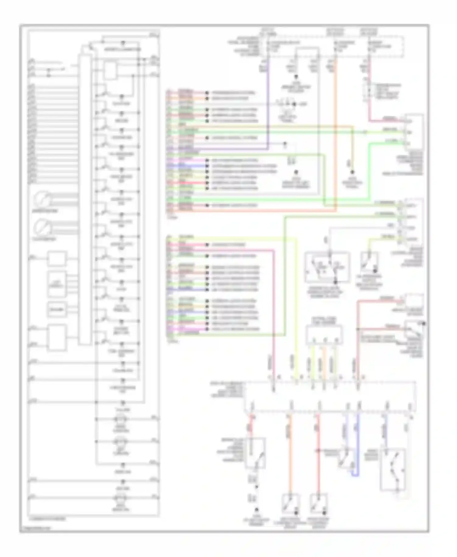 Celica Toyota T230 (1999-2002): Instrument cluster circuit