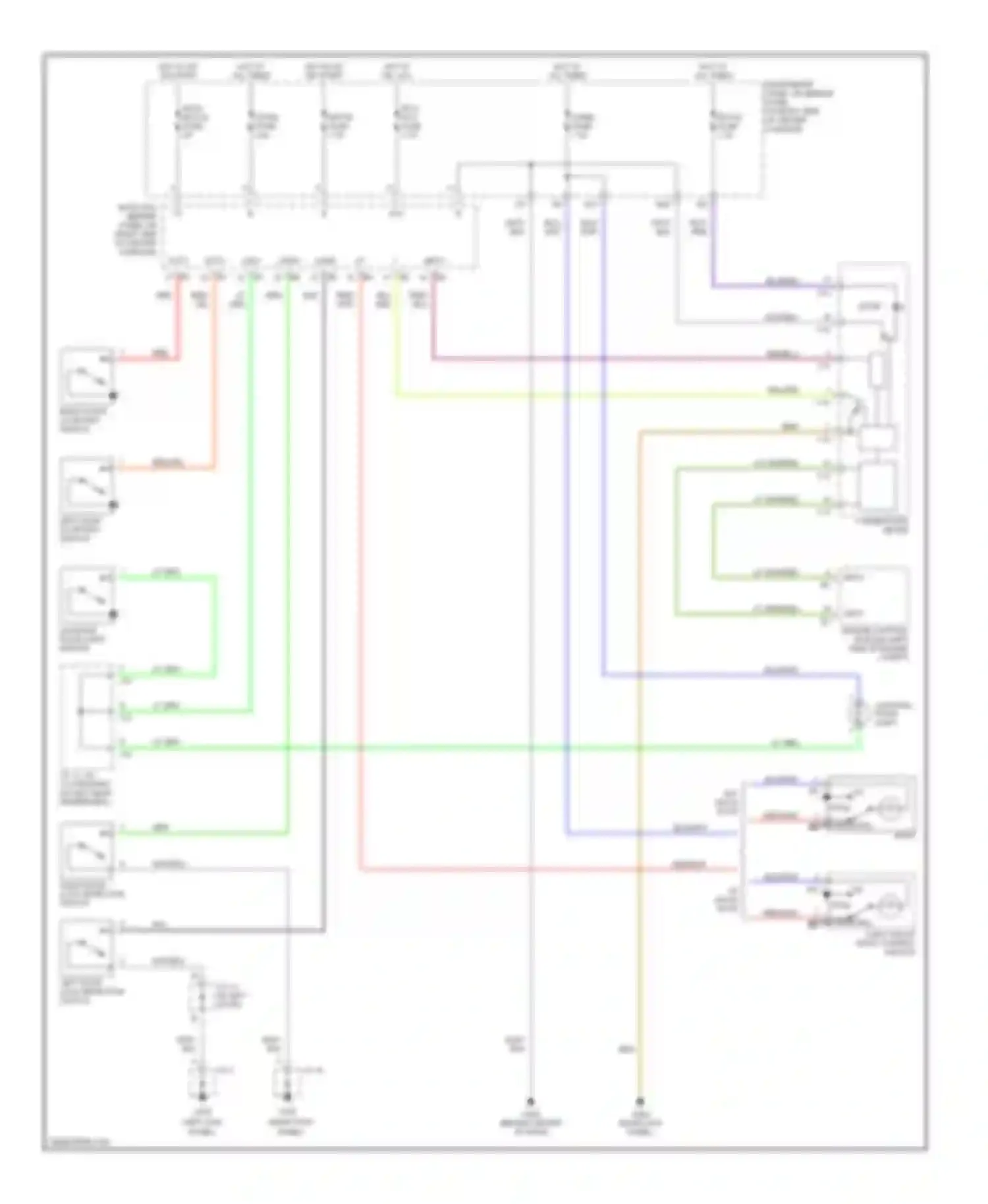 Celica Toyota T230 (1999-2002): Courtesy lamps circuit