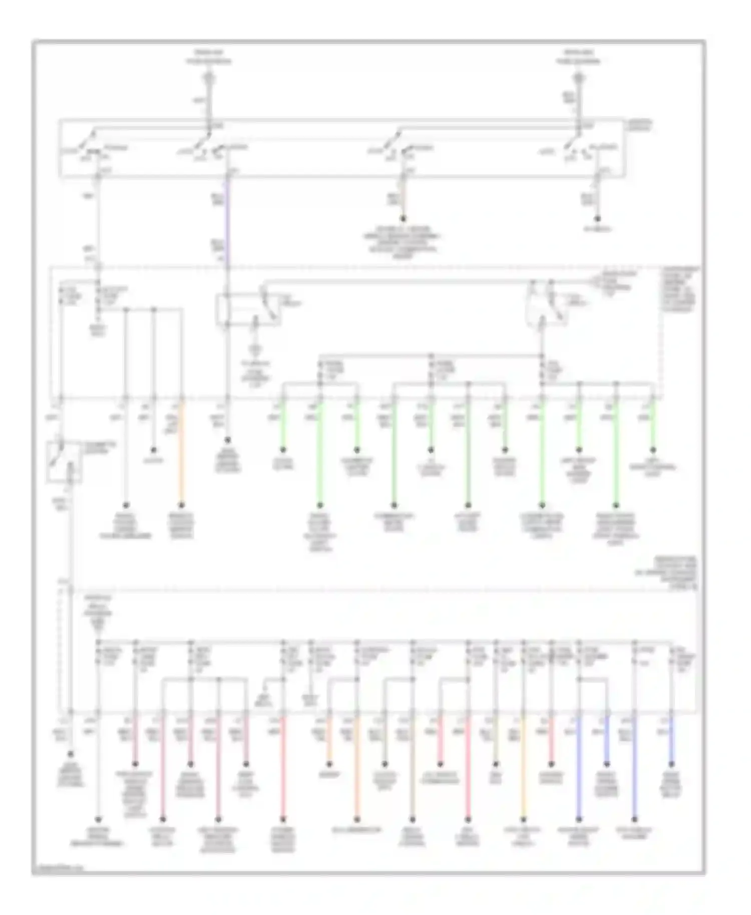 Celica Toyota T230 (1999-2002): Power distribution circuit (2 of 2)
