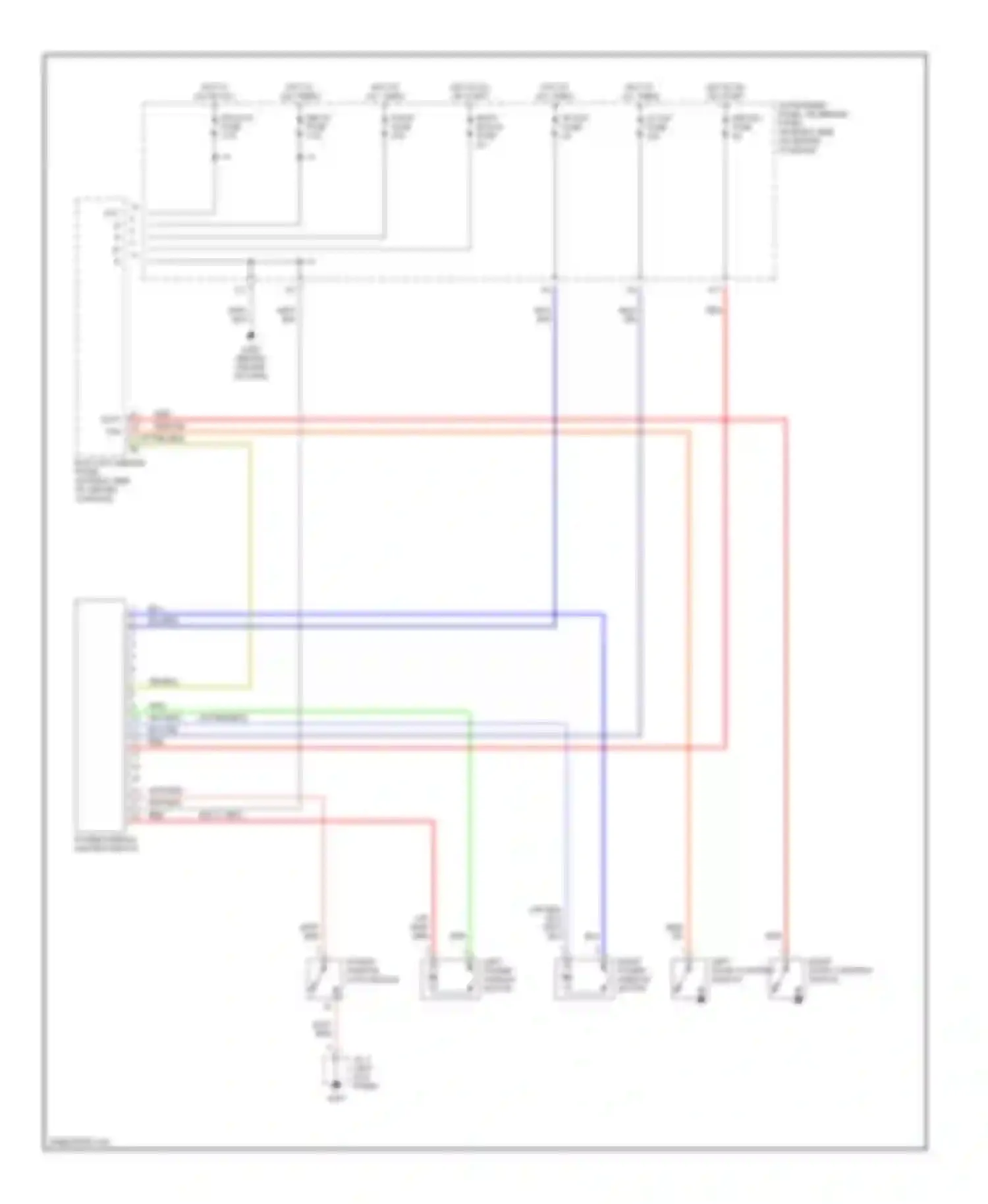Celica Toyota T230 (1999-2002): Power window circuit