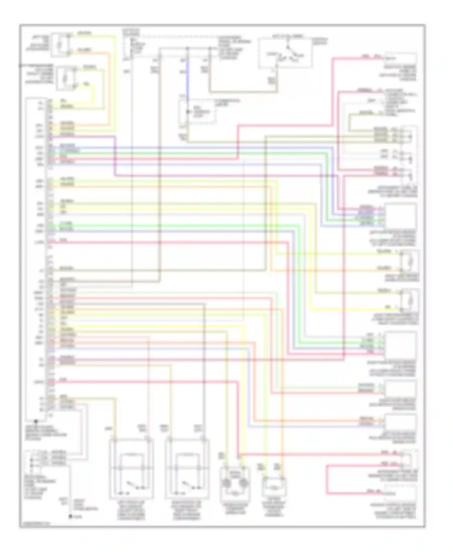 Celica Toyota T230 (1999-2002): Supplemental restraint circuit