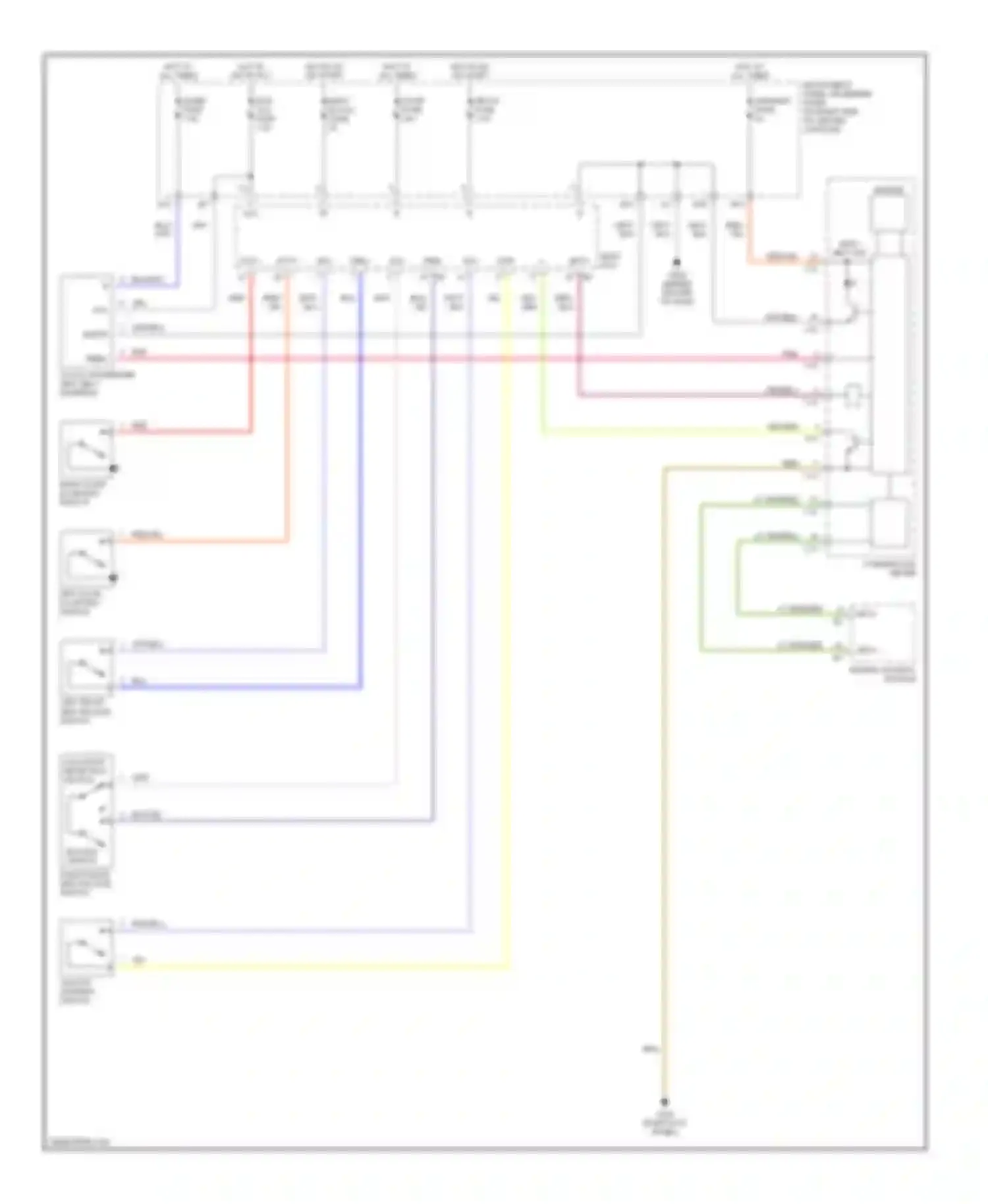 Celica Toyota T230 (1999-2002): Warning system circuits