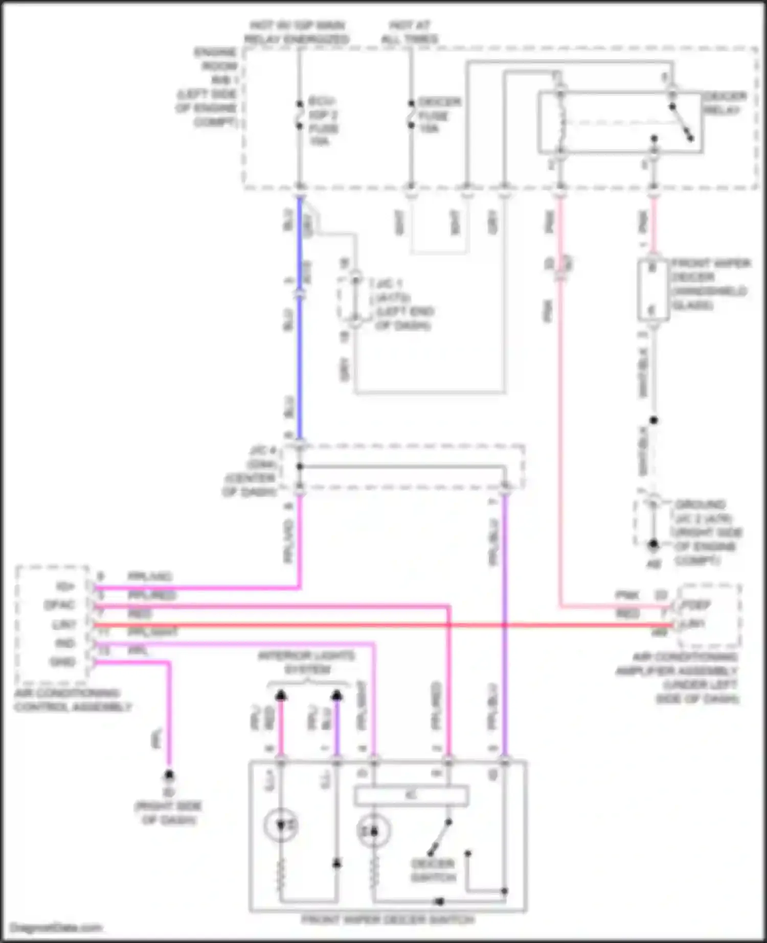 Corolla Cross Toyota I (2020-2024): Front deicer circuit