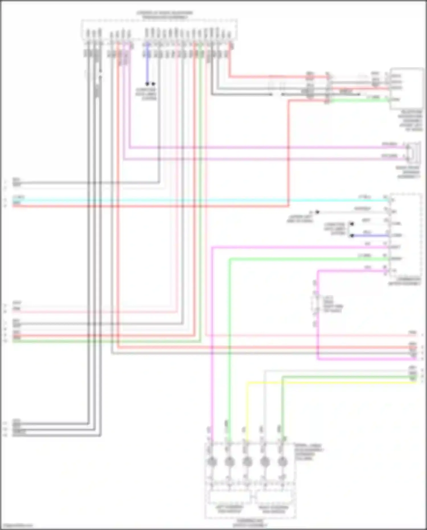 Corolla Cross Toyota I (2020-2024): Navigation circuit, w/ separate amplifier (2 of 5)
