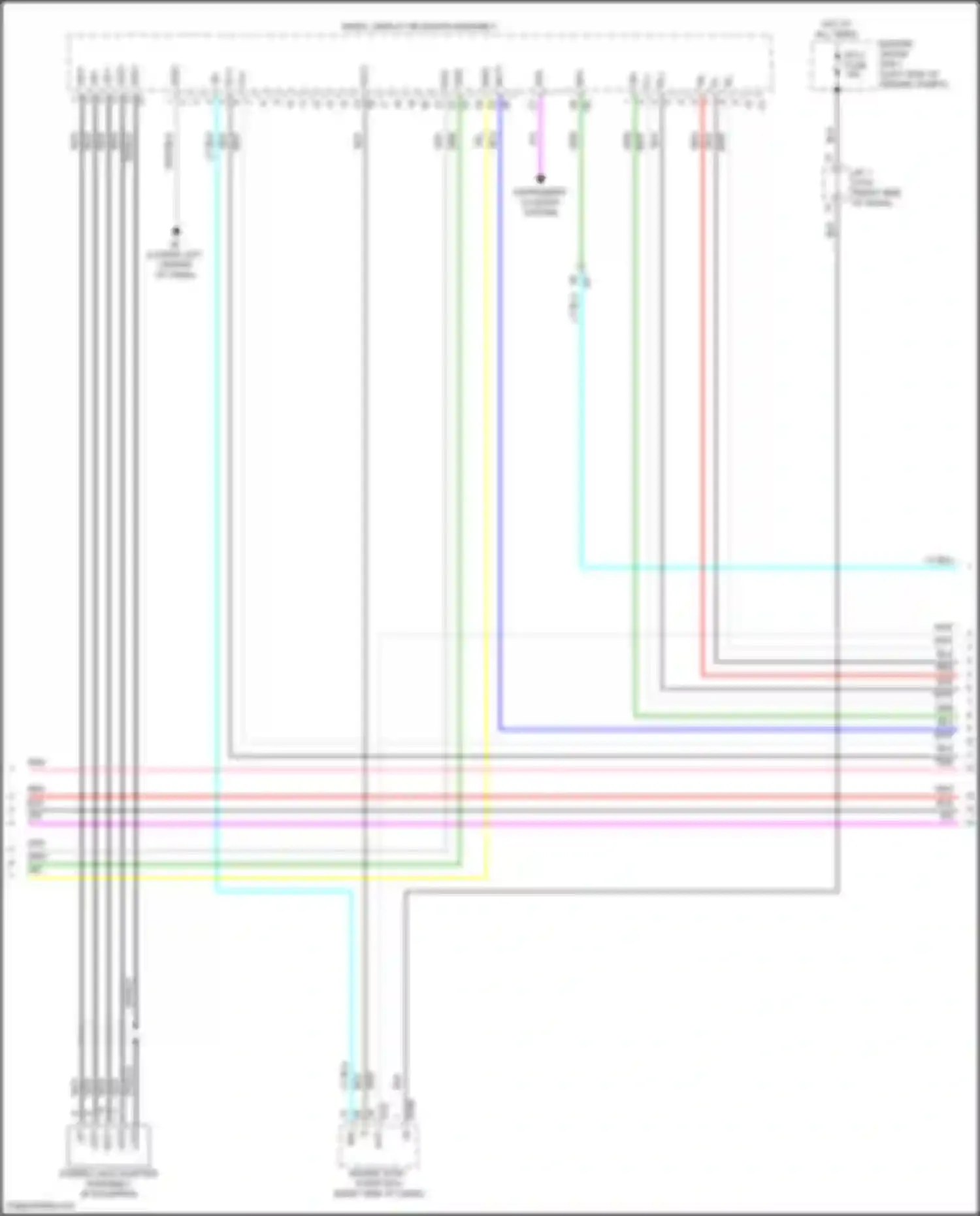 Corolla Cross Toyota I (2020-2024): Navigation circuit, w/ separate amplifier (3 of 5)
