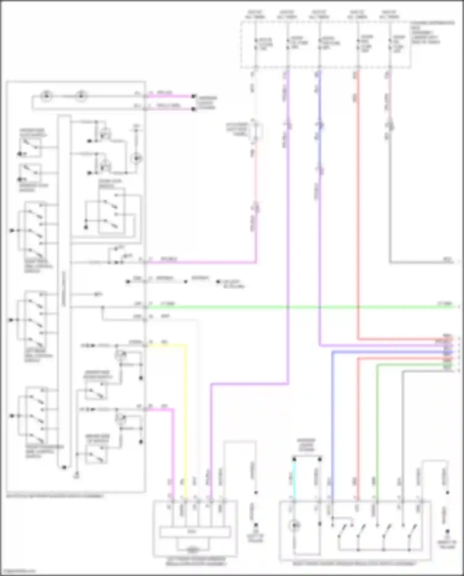 Corolla Cross Toyota I (2020-2024): Power windows circuit (1 of 3)