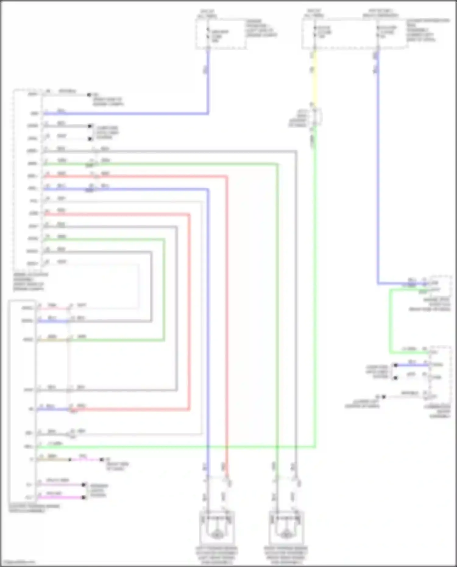 Corolla Cross Toyota I (2020-2024): Electric parking brake circuit