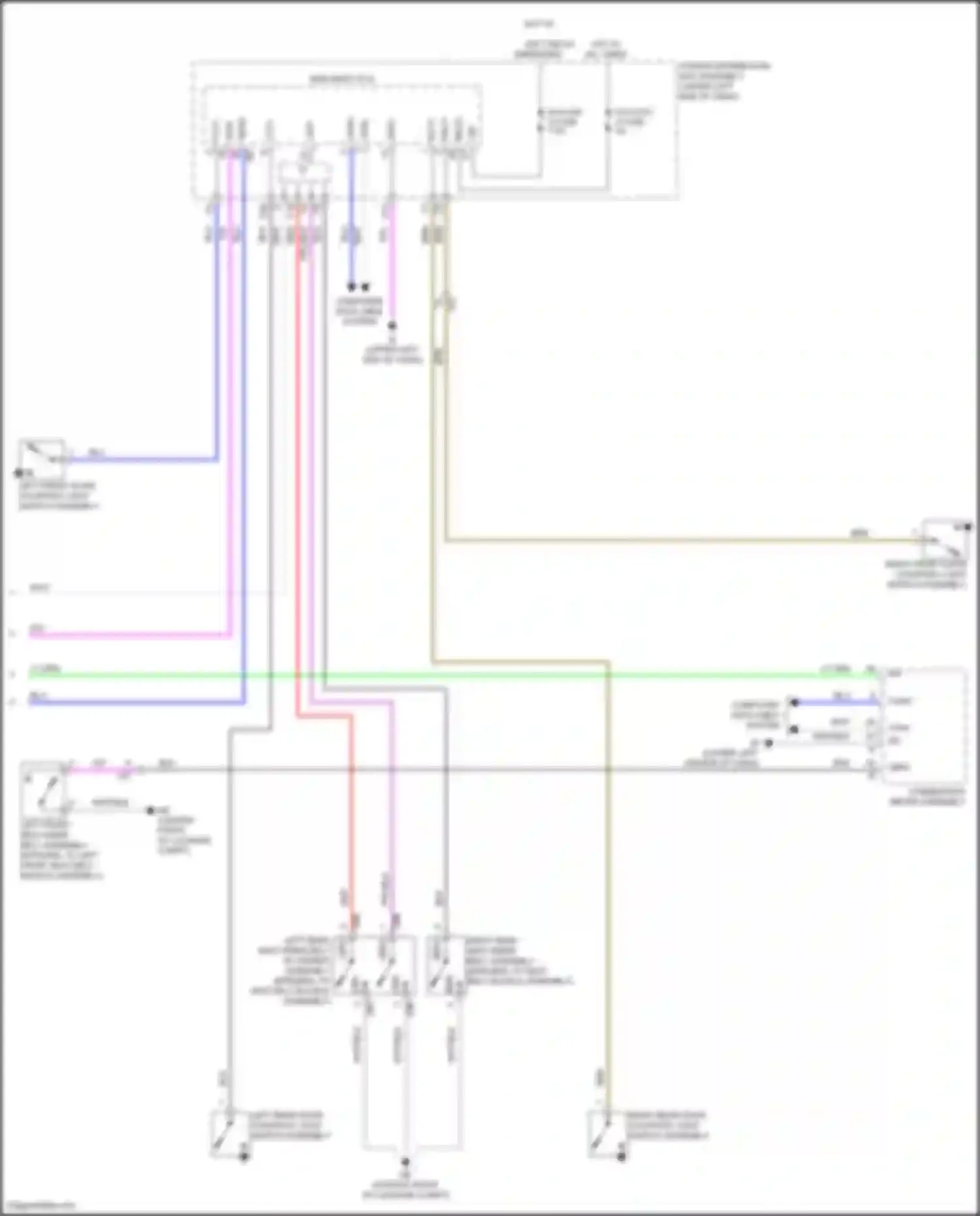 Corolla Cross Toyota I (2020-2024): Key reminder & seat belt warning circuit (2 of 2)