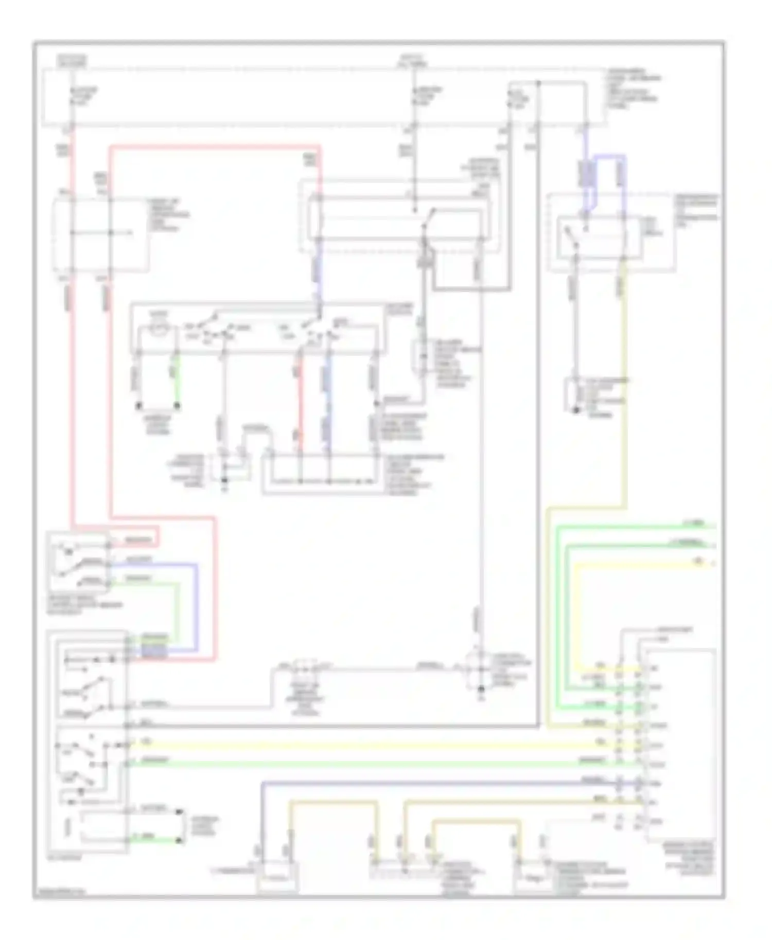 Corolla Toyota IX facelift (2003-2007): Manual a/c circuit (1 of 2)