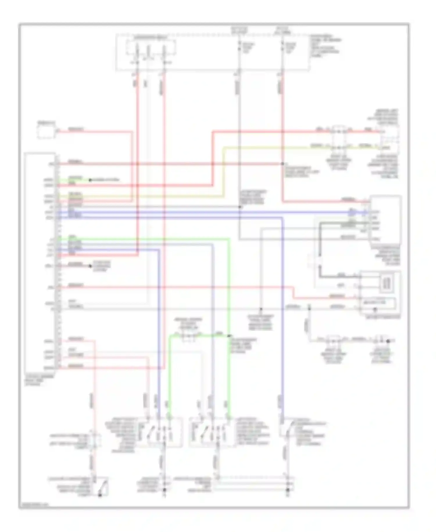 Corolla Toyota IX facelift (2003-2007): Forced entry circuit