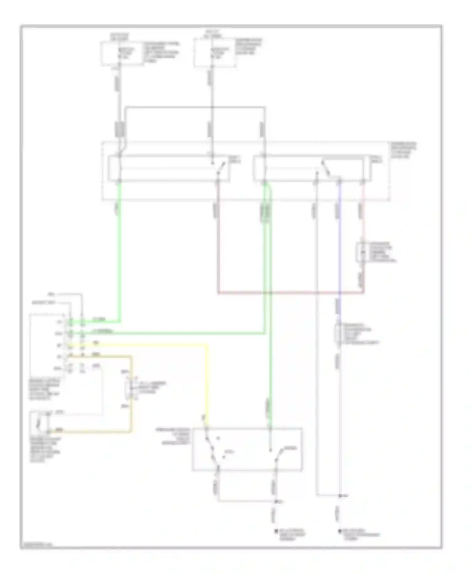 Corolla Toyota IX facelift (2003-2007): Cooling fan circuit