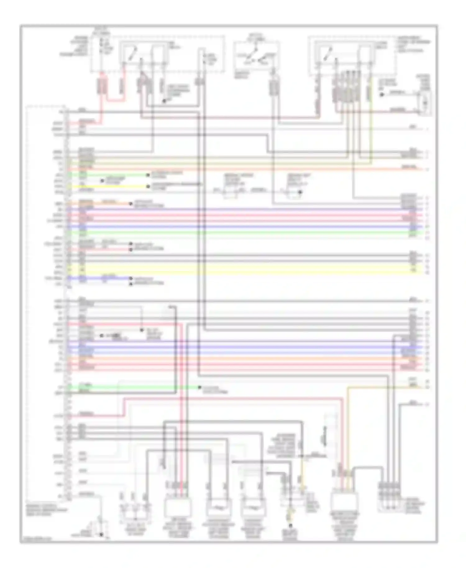 Corolla Toyota IX facelift (2003-2007): Wiring diagram engine performance 1.8l, except xrs (1 of 4)