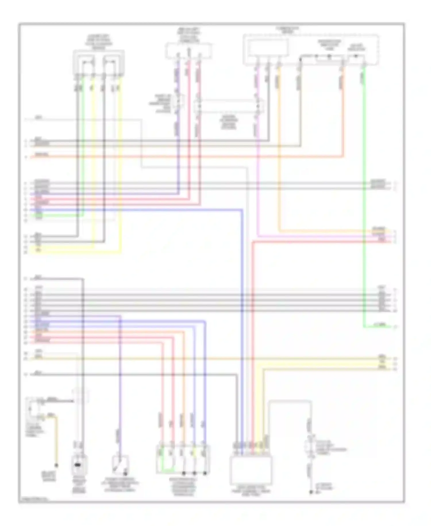 Corolla Toyota IX facelift (2003-2007): Wiring diagram engine performance 1.8l, except xrs (2 of 4)