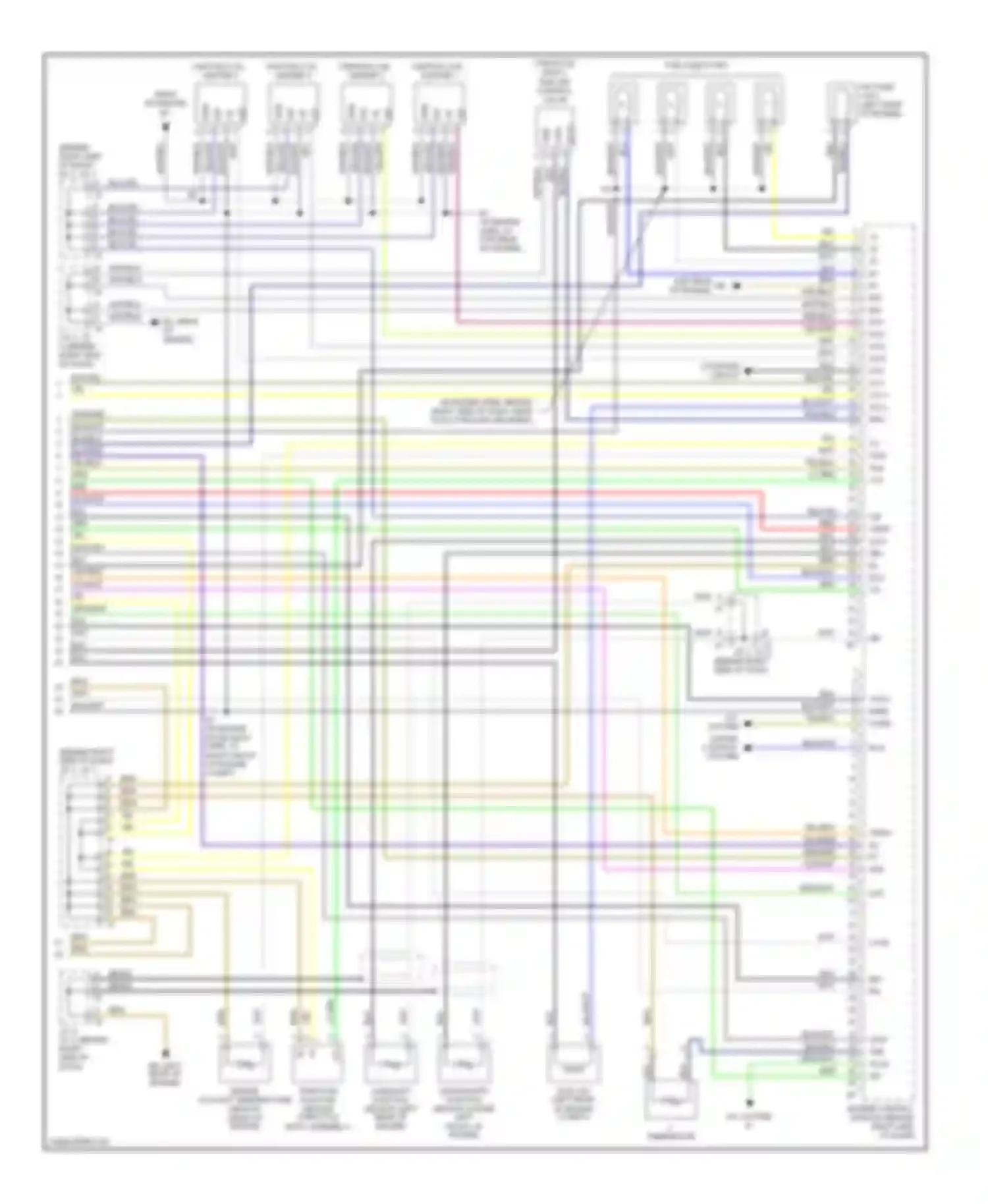 Corolla Toyota IX facelift (2003-2007): Wiring diagram engine performance 1.8l, xrs (3 of 3)