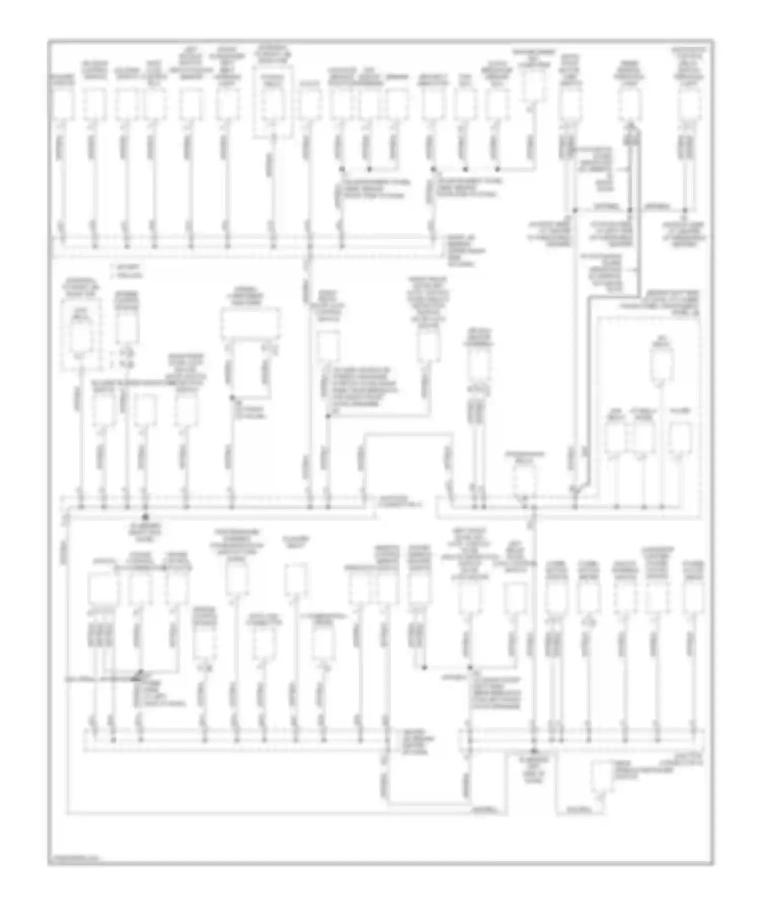 Corolla Toyota IX facelift (2003-2007): Ground distribution circuit (1 of 2)