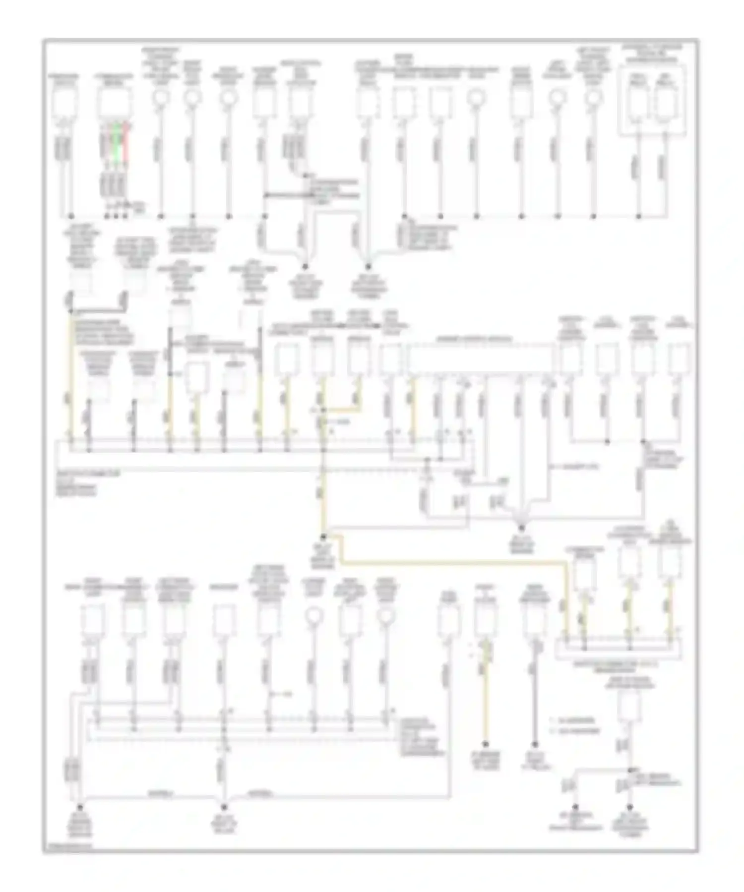 Corolla Toyota IX facelift (2003-2007): Ground distribution circuit (2 of 2)