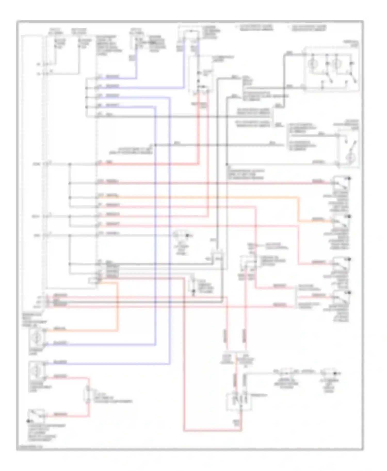 Corolla Toyota IX facelift (2003-2007): Courtesy lamps circuit