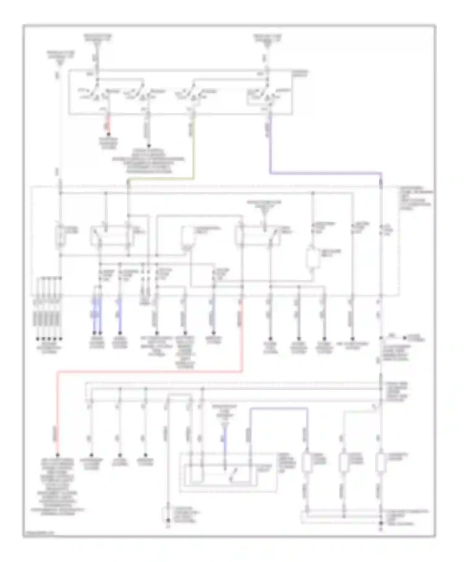 Corolla Toyota IX facelift (2003-2007): Power distribution circuit (2 of 2)