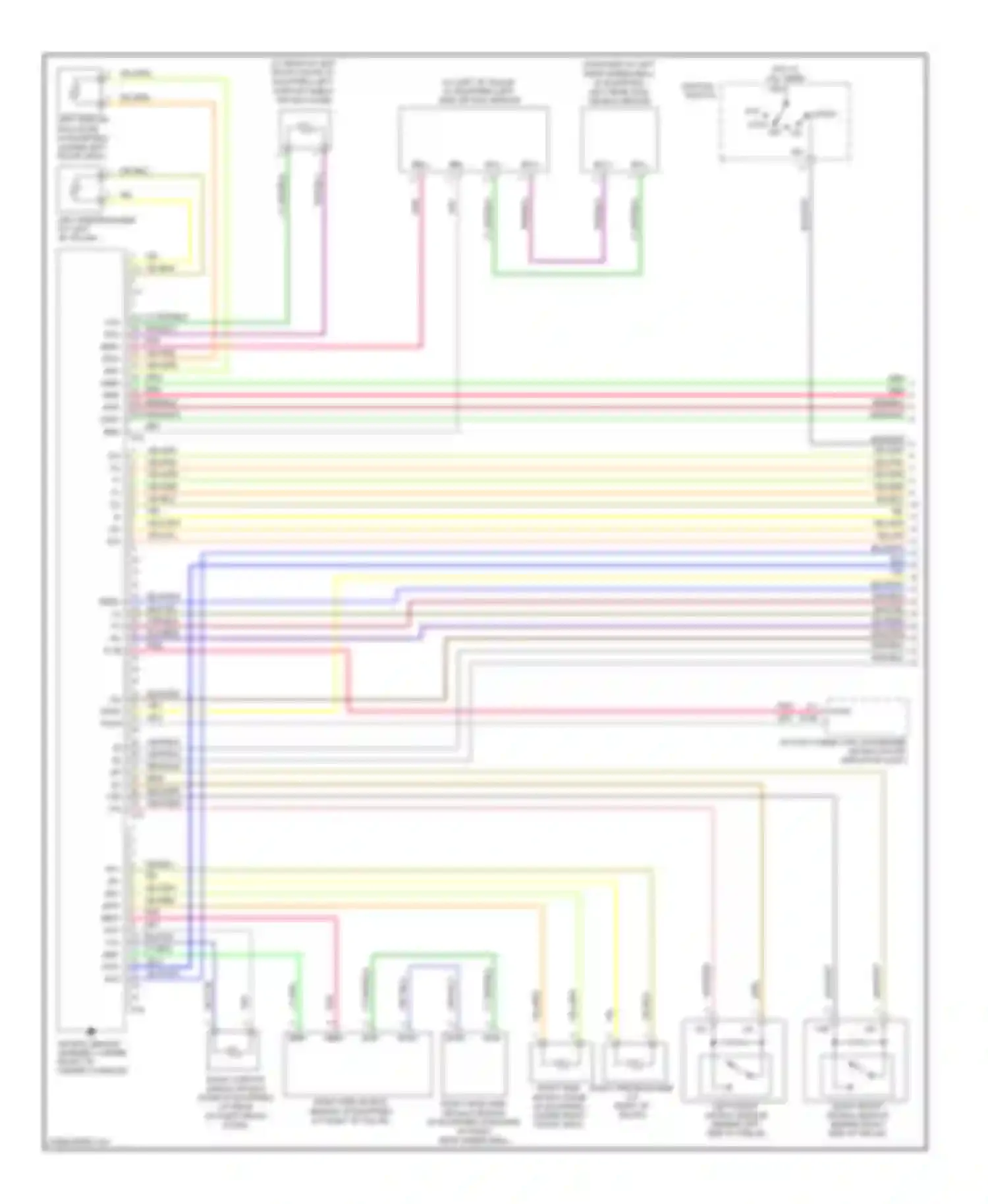 Corolla Toyota IX facelift (2003-2007): Supplemental restraints circuit (1 of 2)